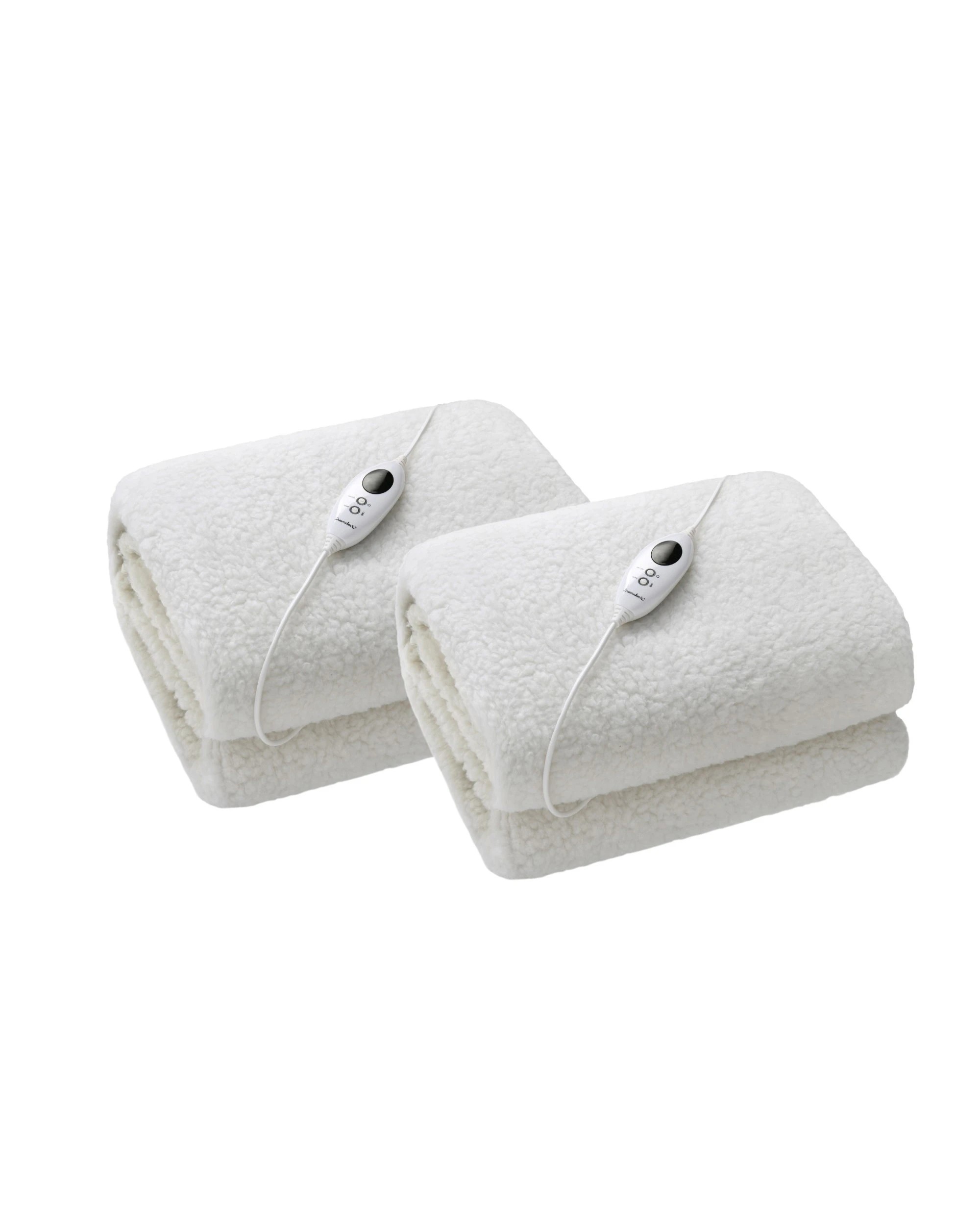 2 Dreamaker 350gsm Fleece Top Electric Blanket - Split King - Beige, 2 of 7