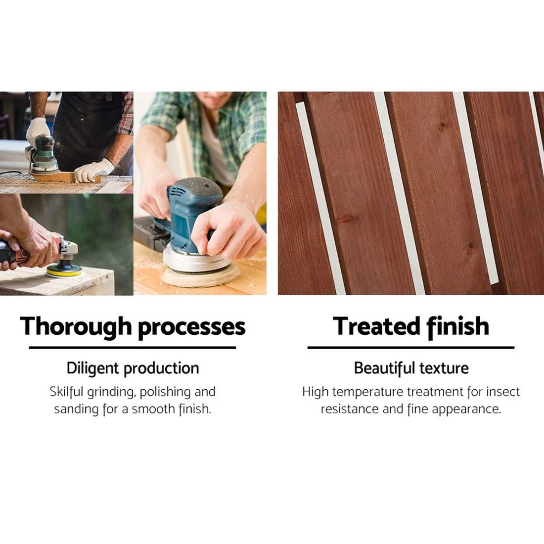 6 Gardeon Adirondack Outdoor Chairs - Brown, 6 of 6