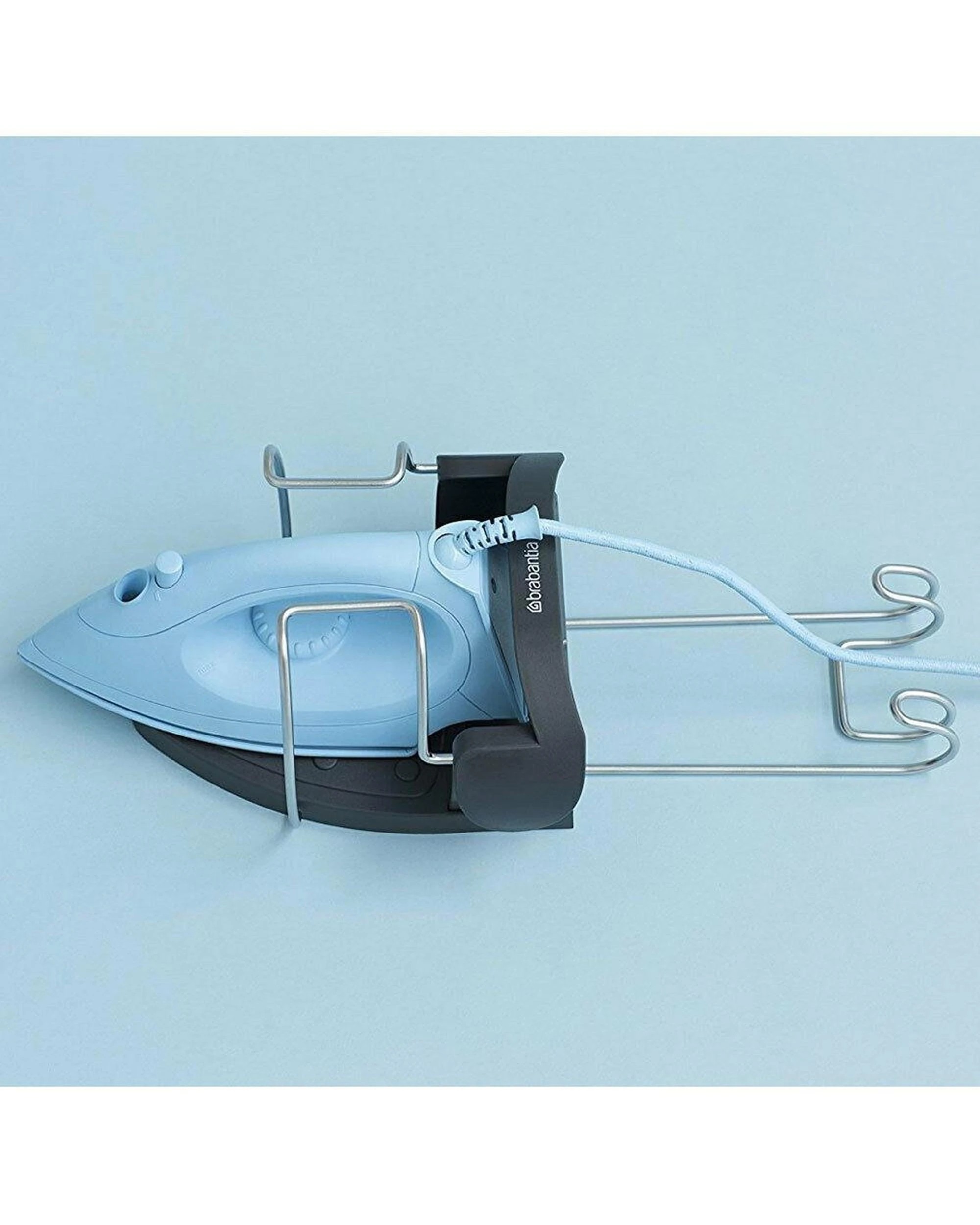 3 Brabantia Heat Resistant Iron & Board Storage  Black  Chrome, 3 of 8