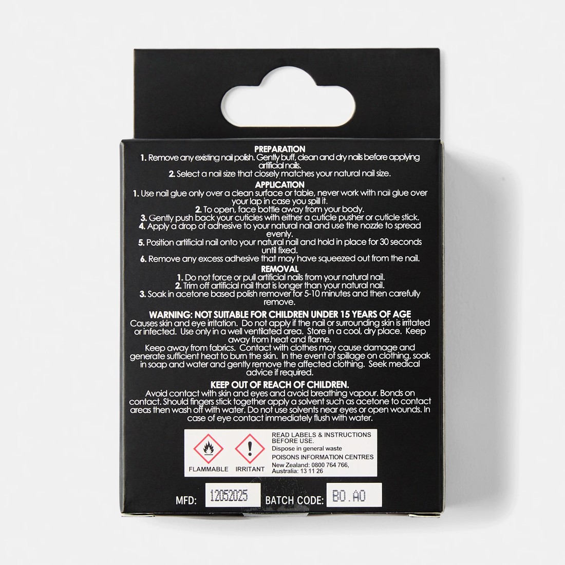 2 OXX Cosmetics 24 Pack Artificial Nails with Adhesive - Squareletto Shape, Nude, 2 of 5