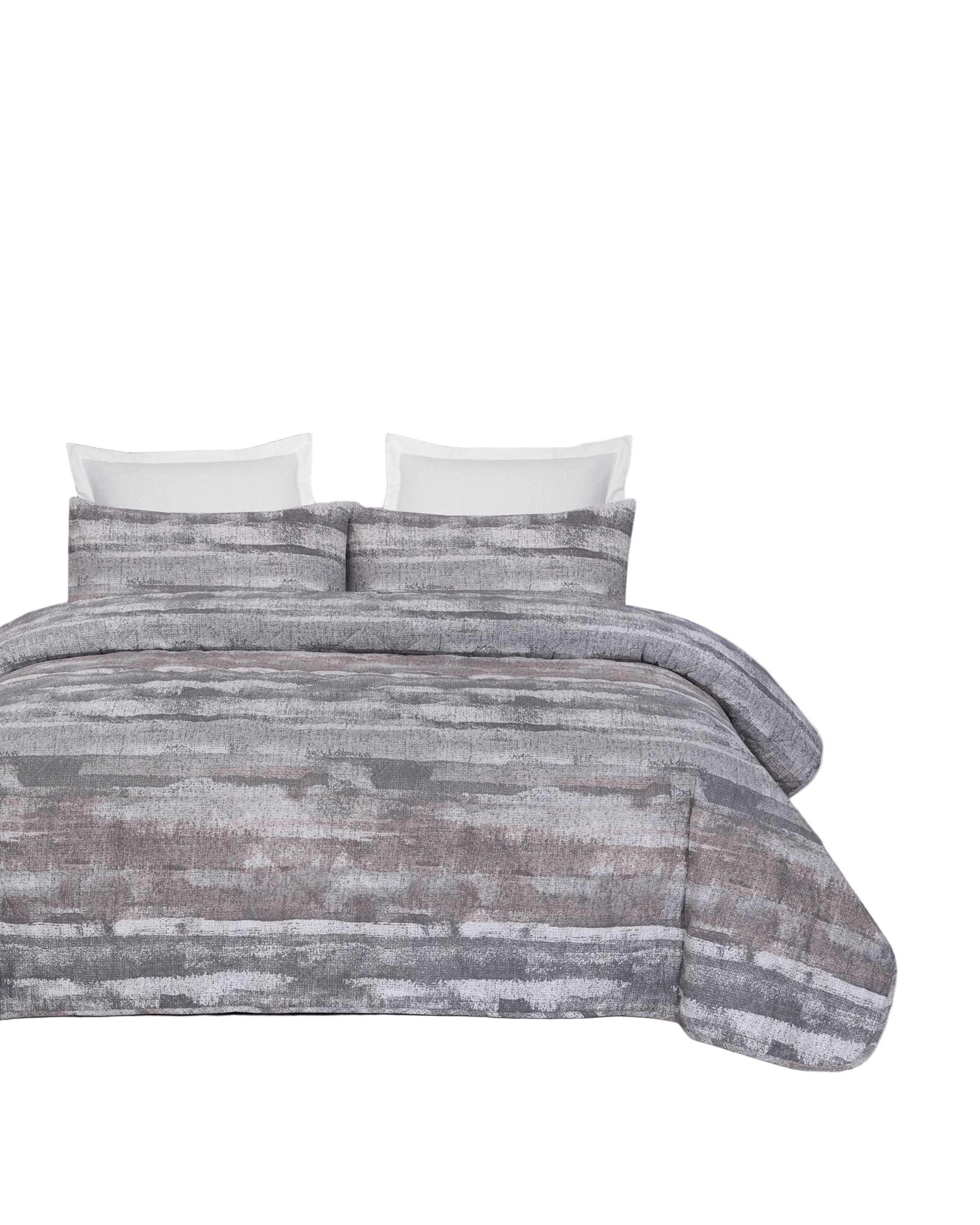 1 Amsons Pure Cotton Bedspread Set With Extra Standard Pillowcases - Super King Bed - Multi, 1 of 2