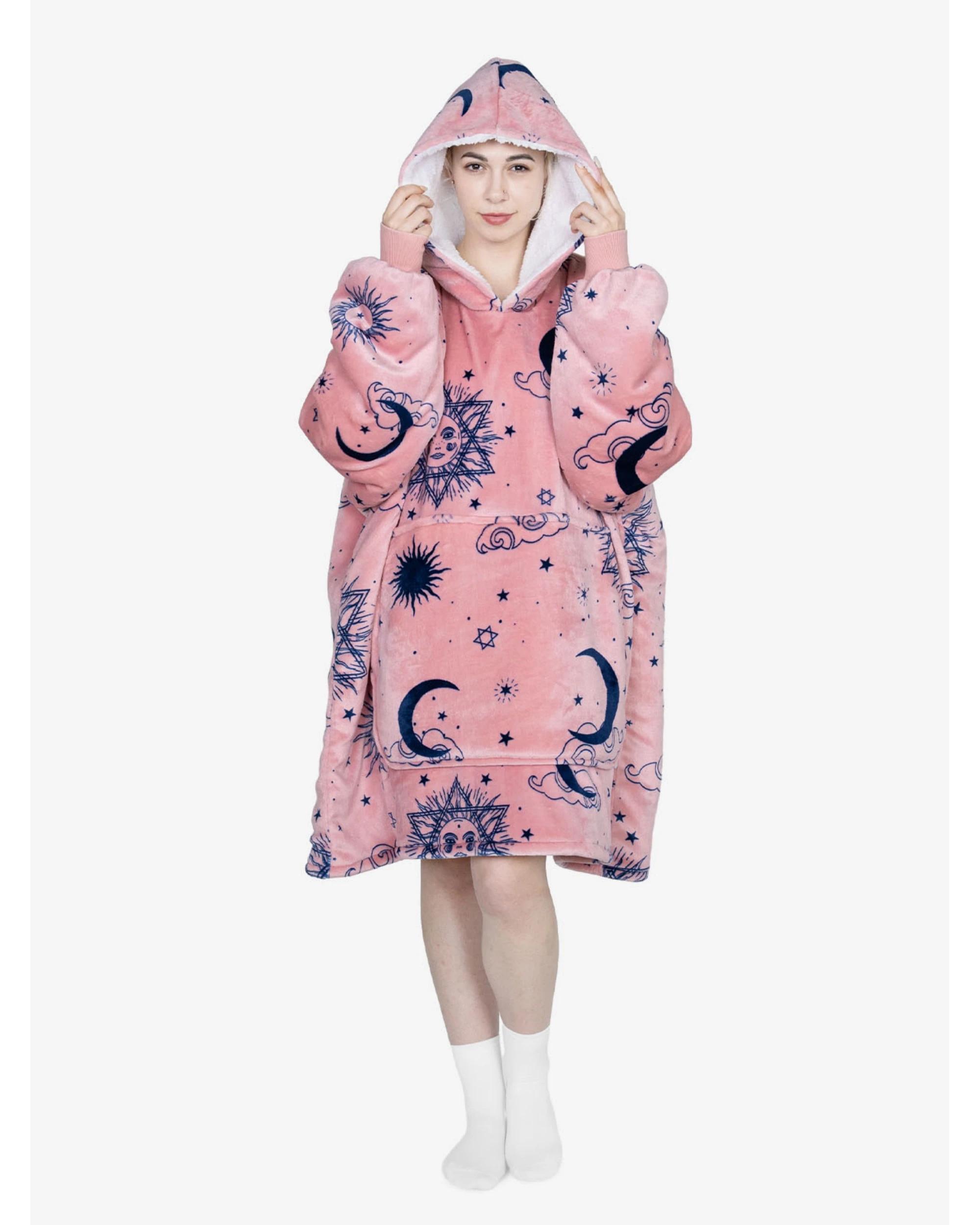 1 Advwin Winter Wearable Blanket Hoodie Adult Yoga Avocado Sweatshirt CARROLL, 1 of 5