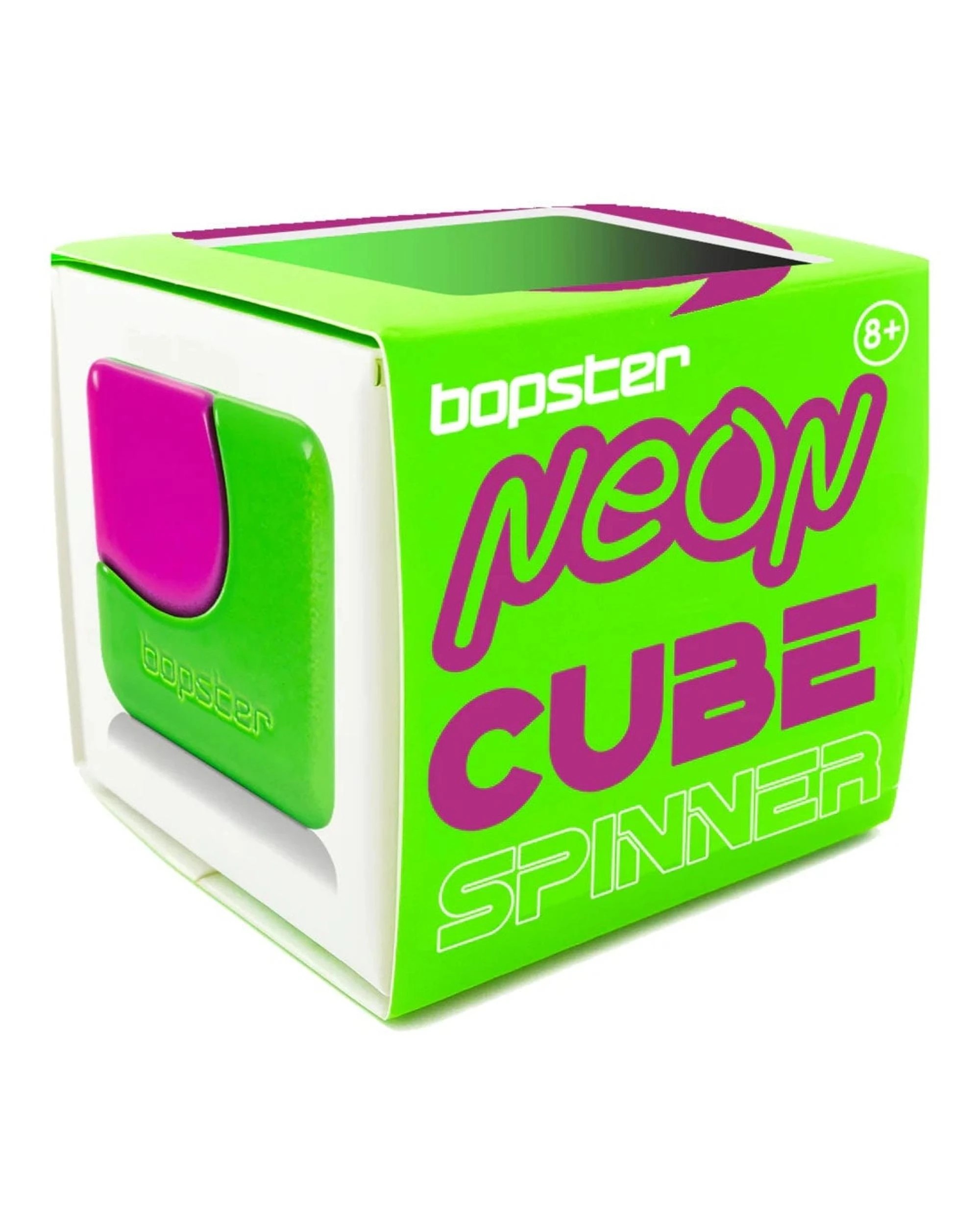 1 Bopster Neon Fidget Cube Spinner - Neon Green - Green, 1 of 3