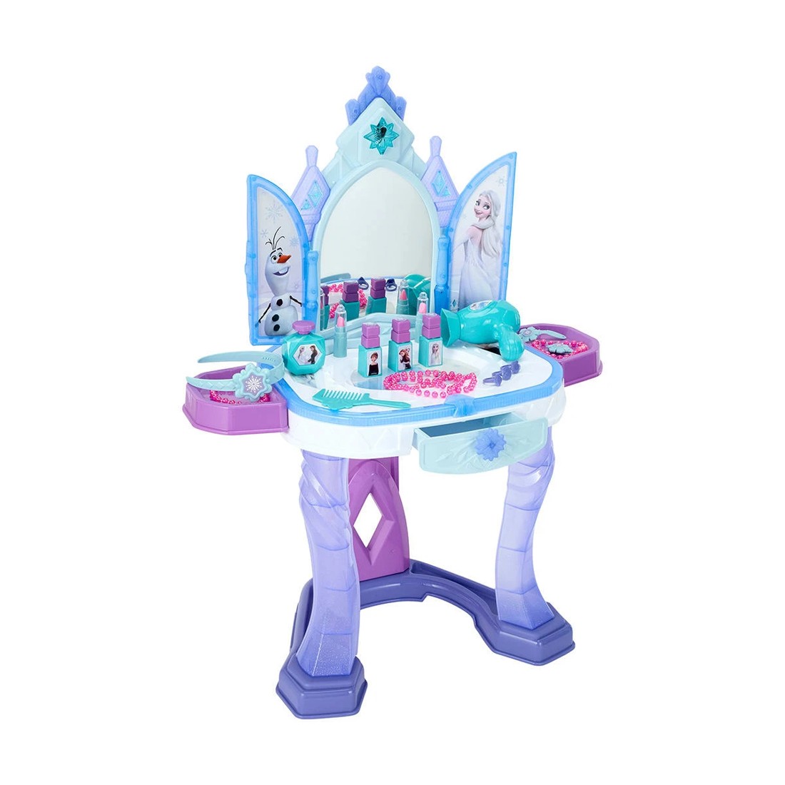 5 18 Piece Disney Frozen Light Up Vanity Table, 5 of 10