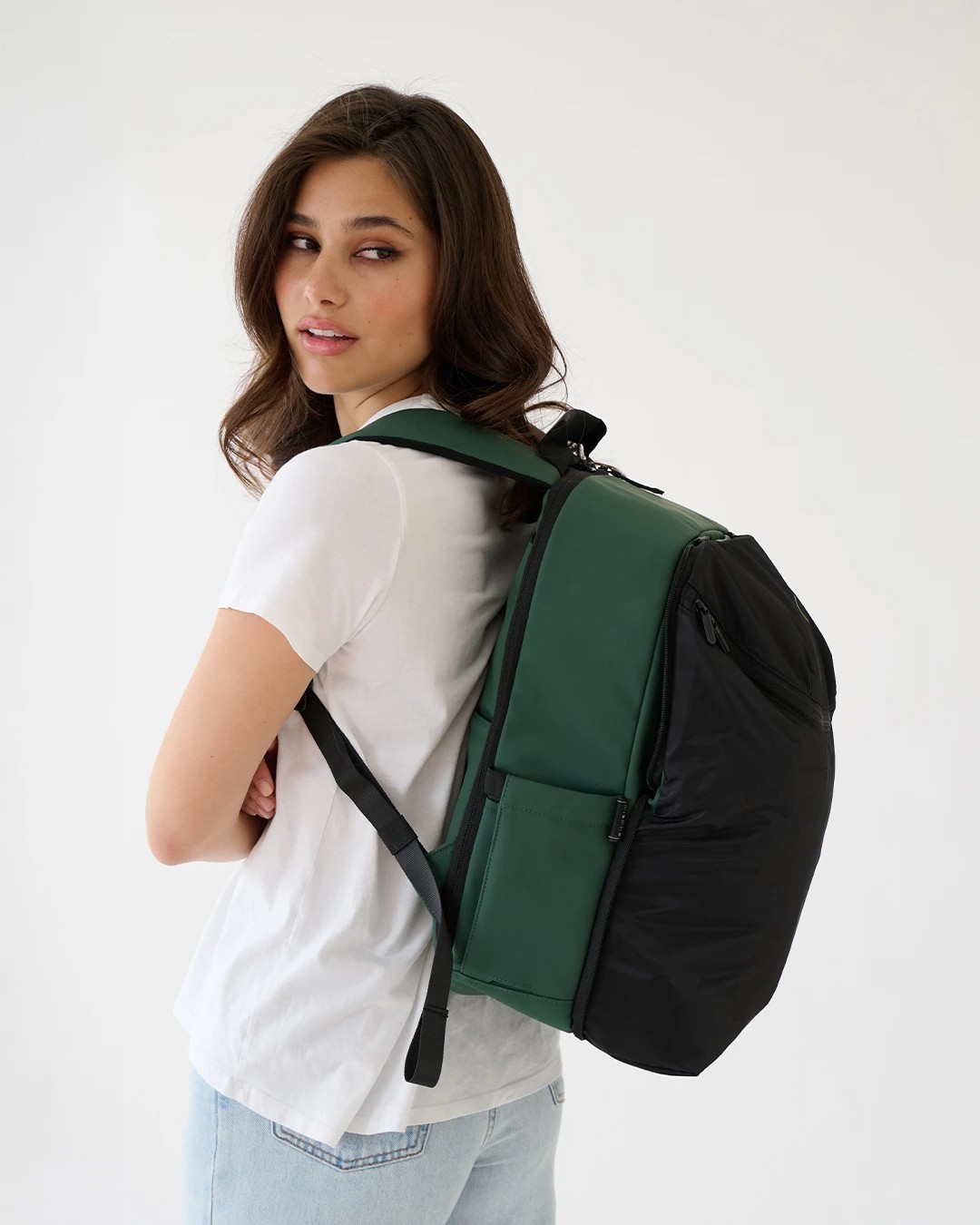 4 MiaMily Expandable Backpack - Forest Green, 4 of 5