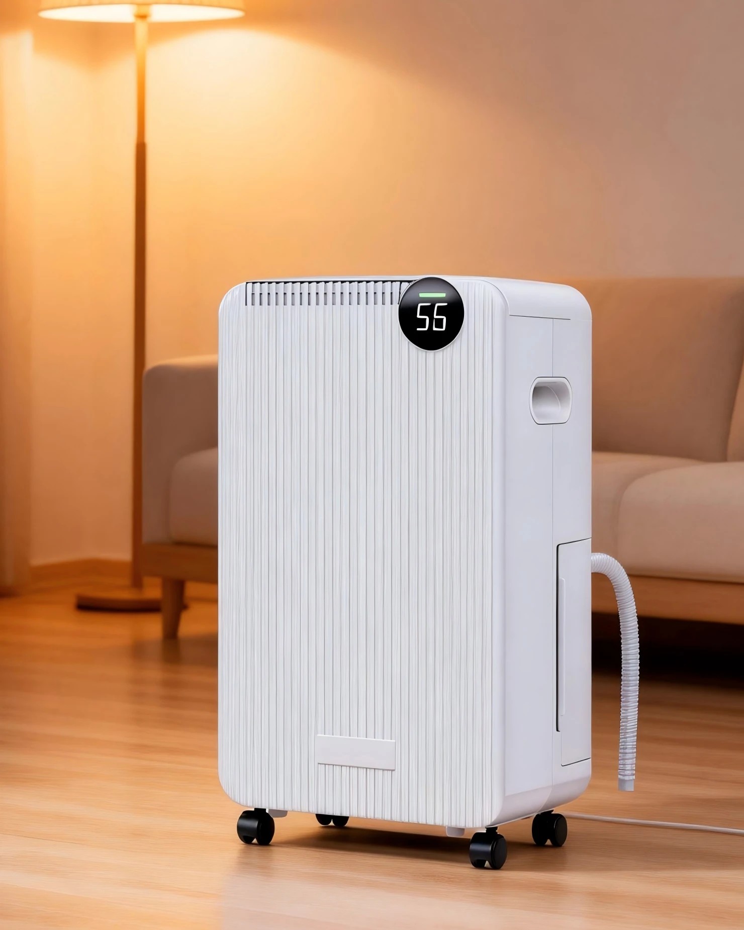 3 ADVWIN 15L Compact Air Dehumidifiers Air Purifier with Drain Hose White, 3 of 7