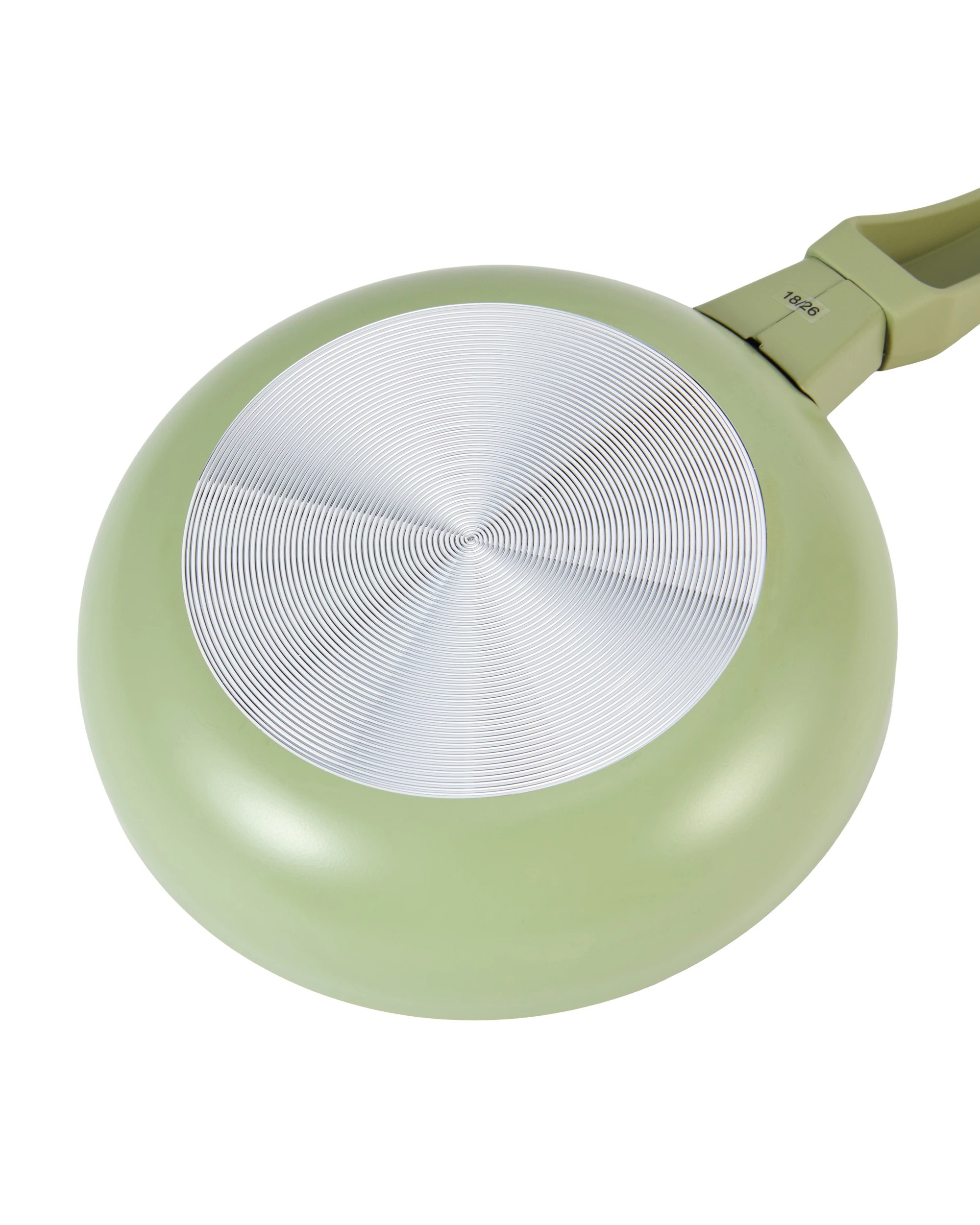 6 14cm Mini Fry Pan with Egg Flip - Green, 6 of 10