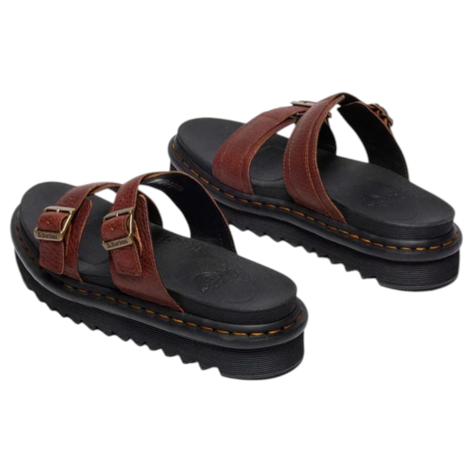 4 Dr. Martens Mens Myles Ambassador Sandals Cashew Shoes BROWN, 4 of 7