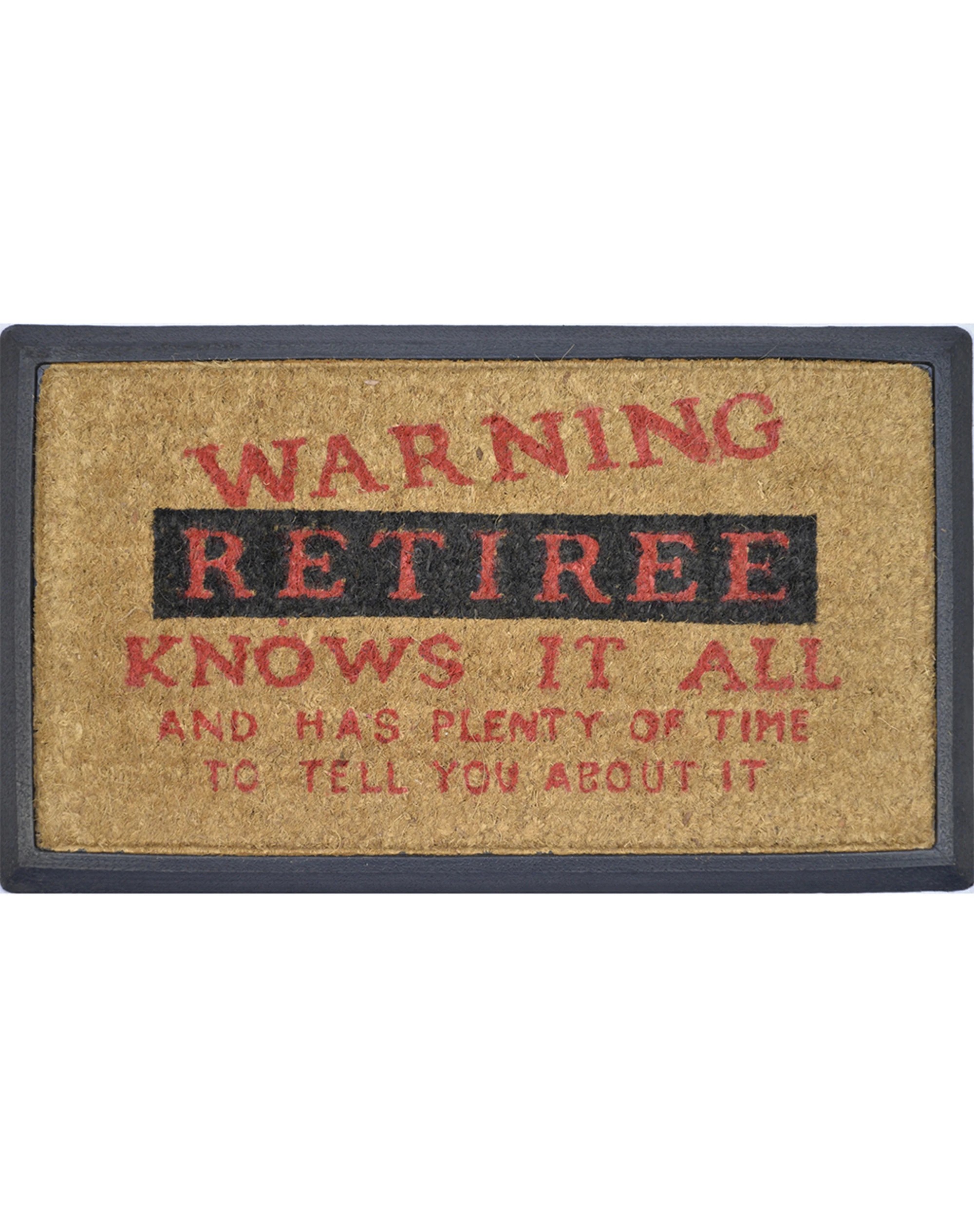 1 Solemate Retiree Knows 40x70cm Themed Doormat Home Furnishings - Multi, 1 of 2