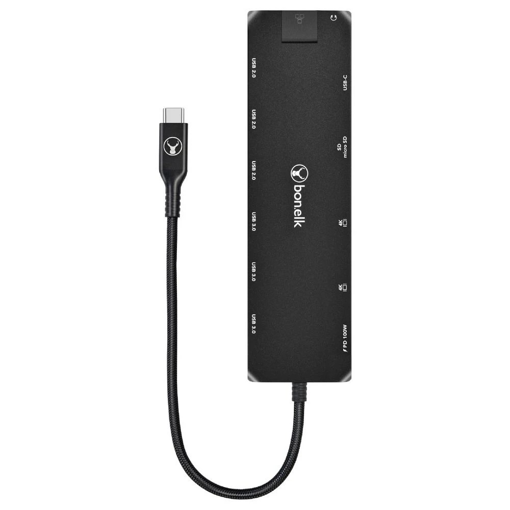 5 Bonelk Long-Life USB-C 14-in-1 Multiport Hub Black, 5 of 7
