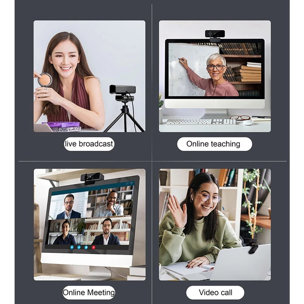 9 J.Burrows CW036 HD Webcam 720p Black, 9 of 9