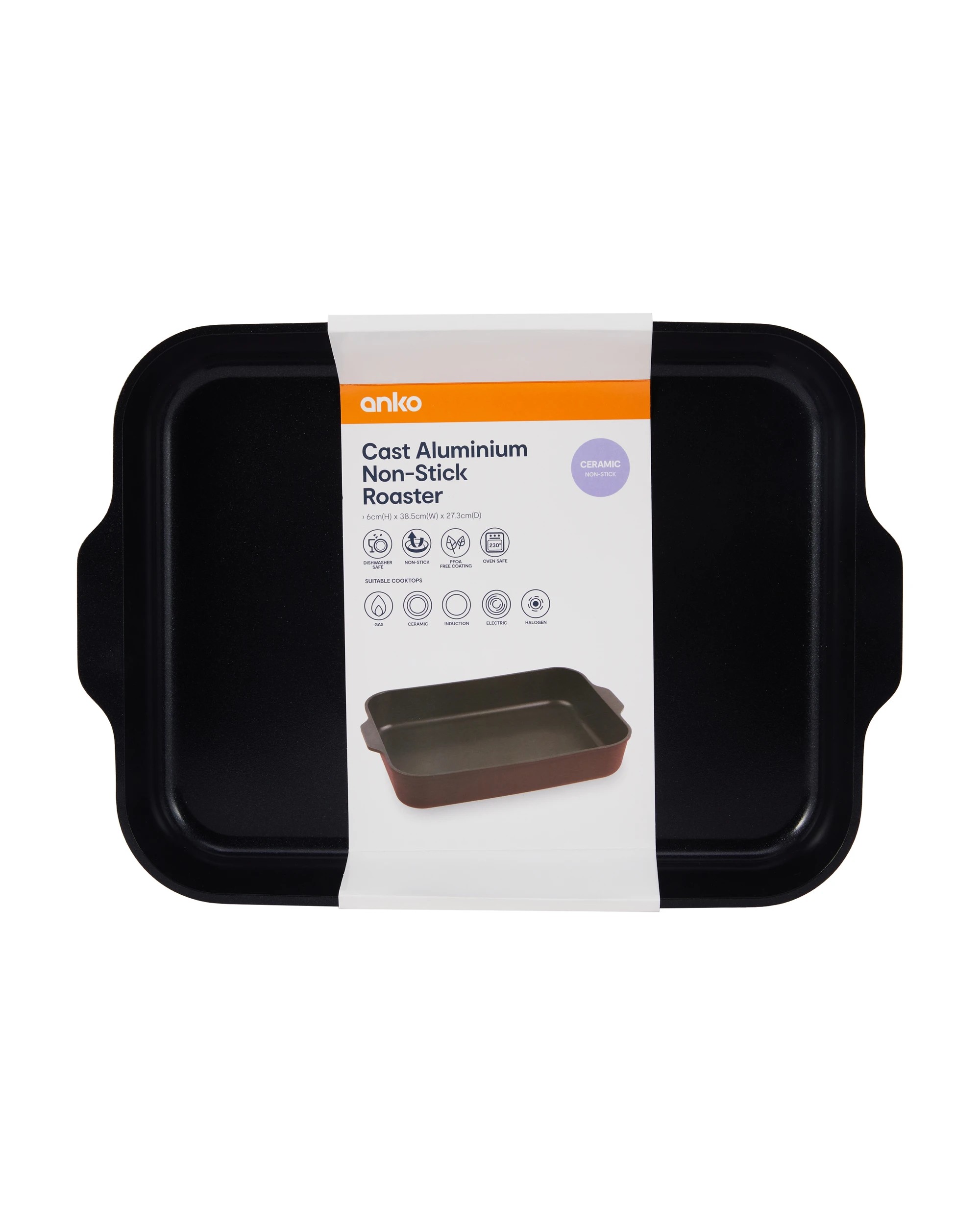 6 Cast Aluminium Non-Stick Roaster - Port, 6 of 6