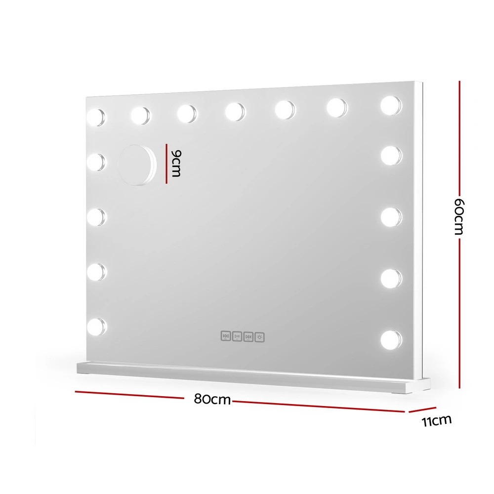 2 Embellir tooth Makeup Mirror 80x58cm Hollywood Vanity with LED Light Wall - Multi, 2 of 6