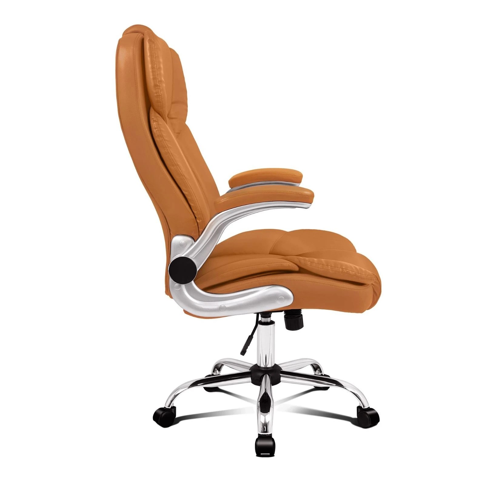 5 Alfordson Office Chair Executive Computer Gaming Racer PU Leather Work Seat - Brown, 5 of 10