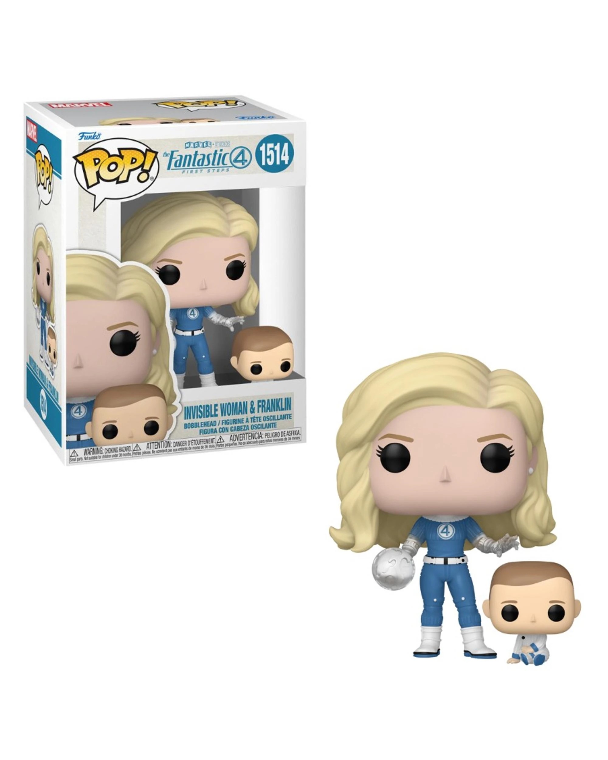 1 Fantastic Four 2025 Invisible Woman and Franklin Funko POP! Vinyl, 1 of 1