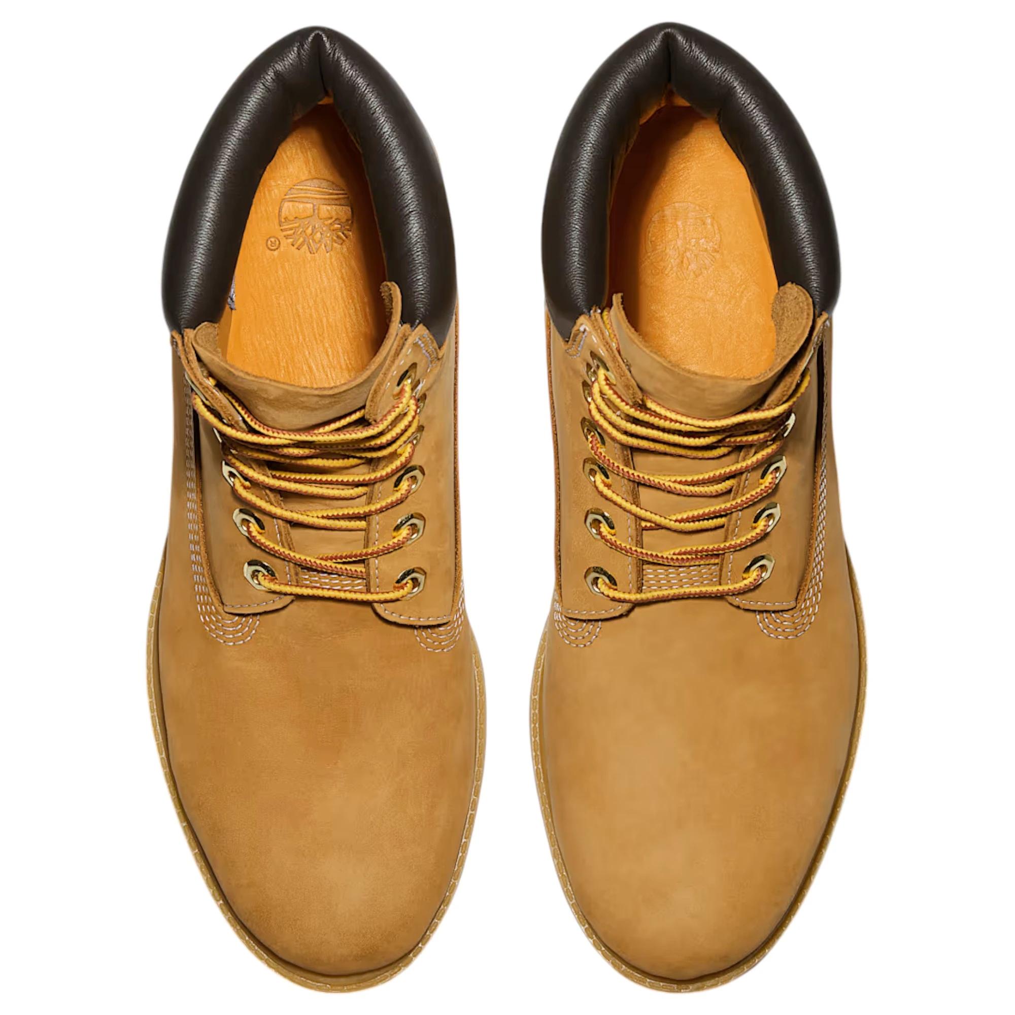 4 Timberland Mens 6-Inch Premium Waterproof Nubuck Wide Boot WHEAT, 4 of 7