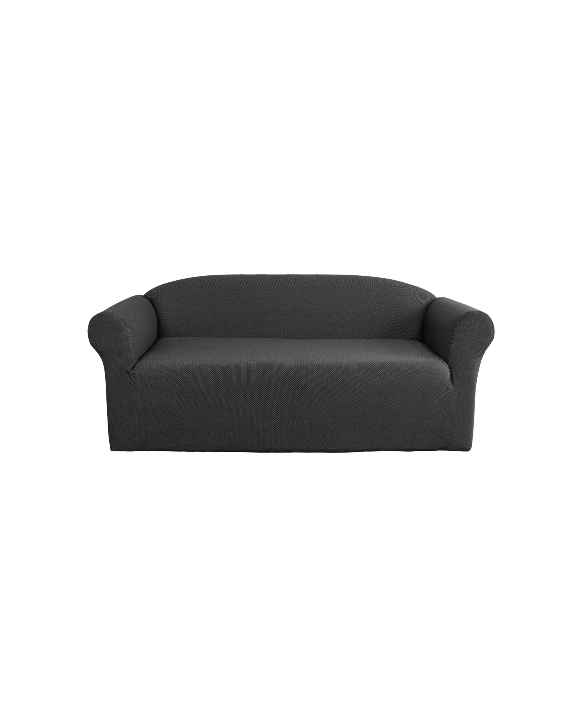 1 Elan Cambridge 2-Seater Sofa Cover 184cm Seat Protector - Steel - Grey, 1 of 1
