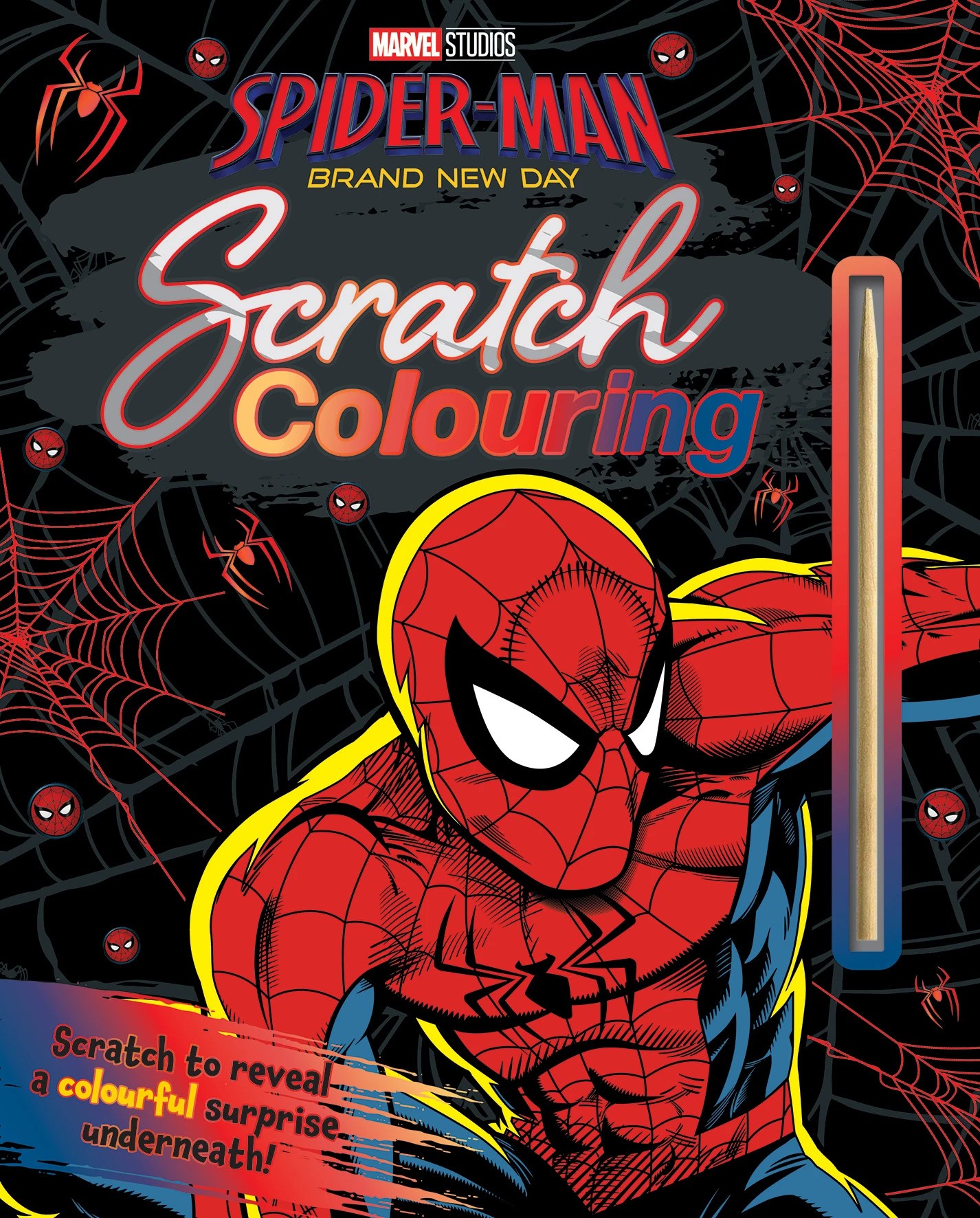 1 Marvel Studios Spider-Man Brand New Day: Scratch Colouring - Book, 1 of 1