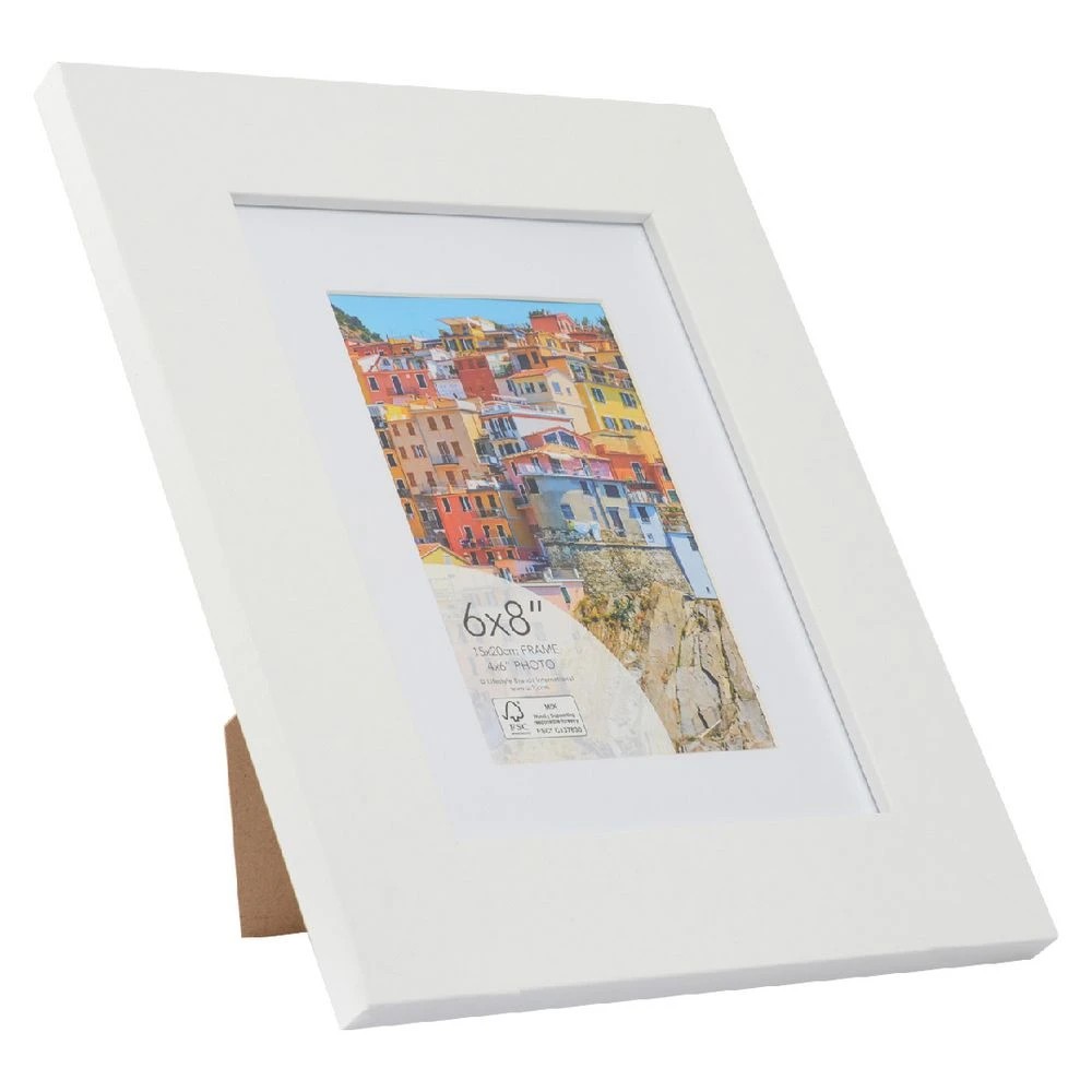 3 Sorrento 6x8" Frame White, 3 of 4