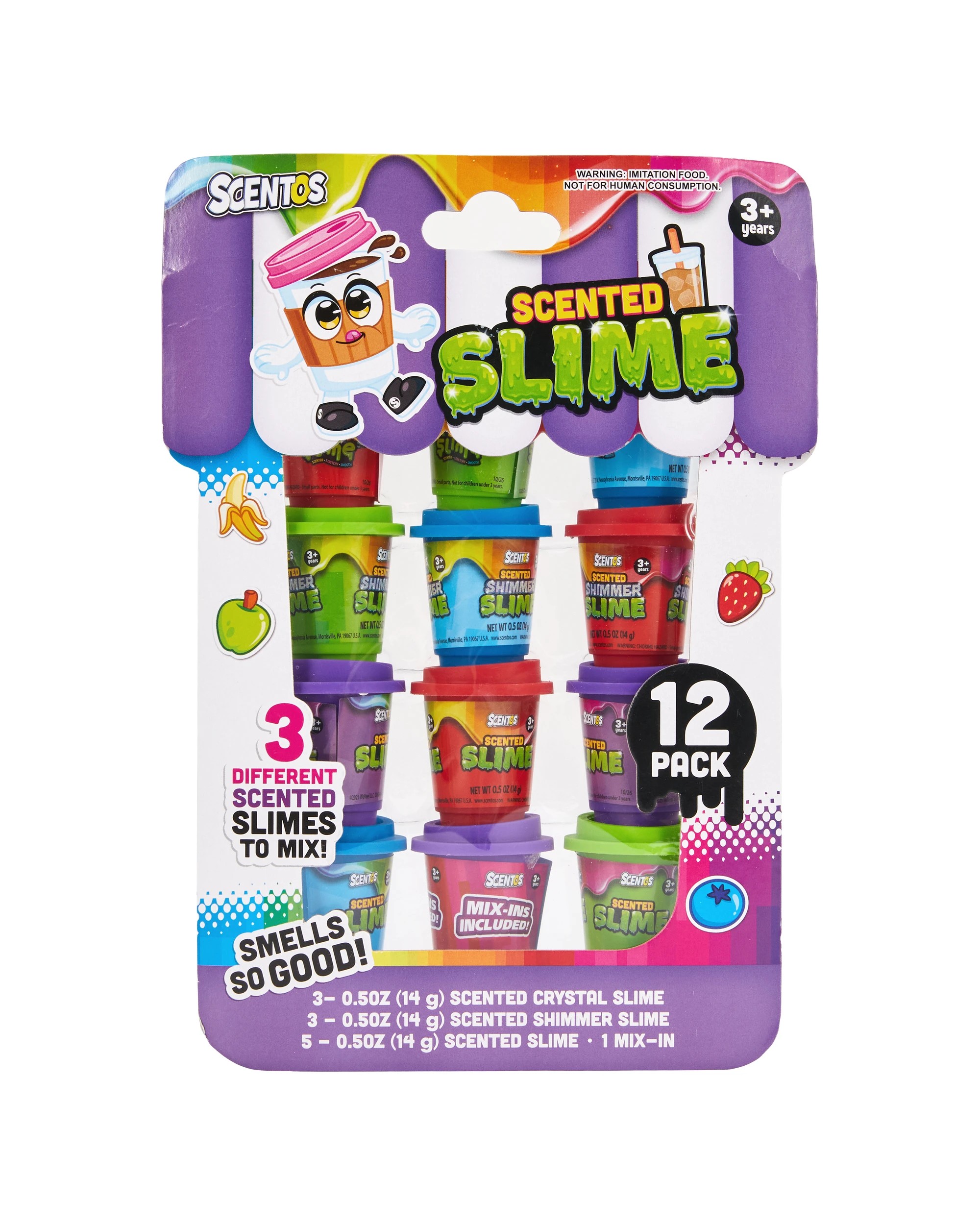 1 12 Pack Scentos Scented Slime, 1 of 3