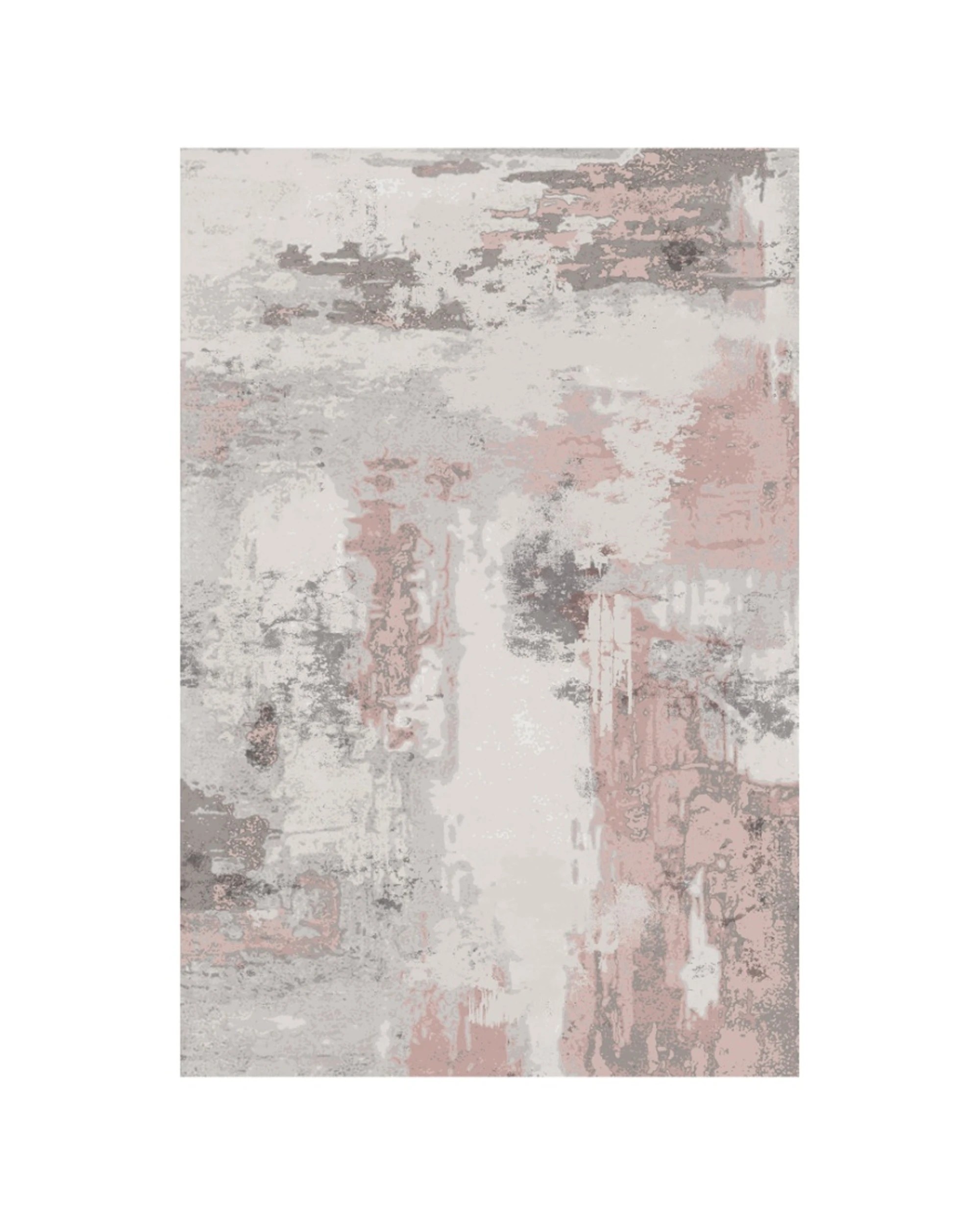 1 Urban Style Abstract Printed Microfibre Rug Canvas Backing Home Decor 160x240cm - Pink, 1 of 5