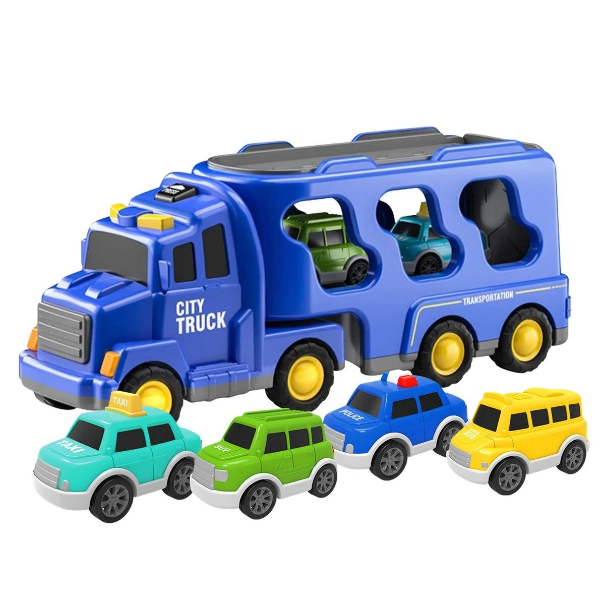 1 AUSWAY Cars Toys Carriers Trailer Transport Storage Truck, 1 of 5