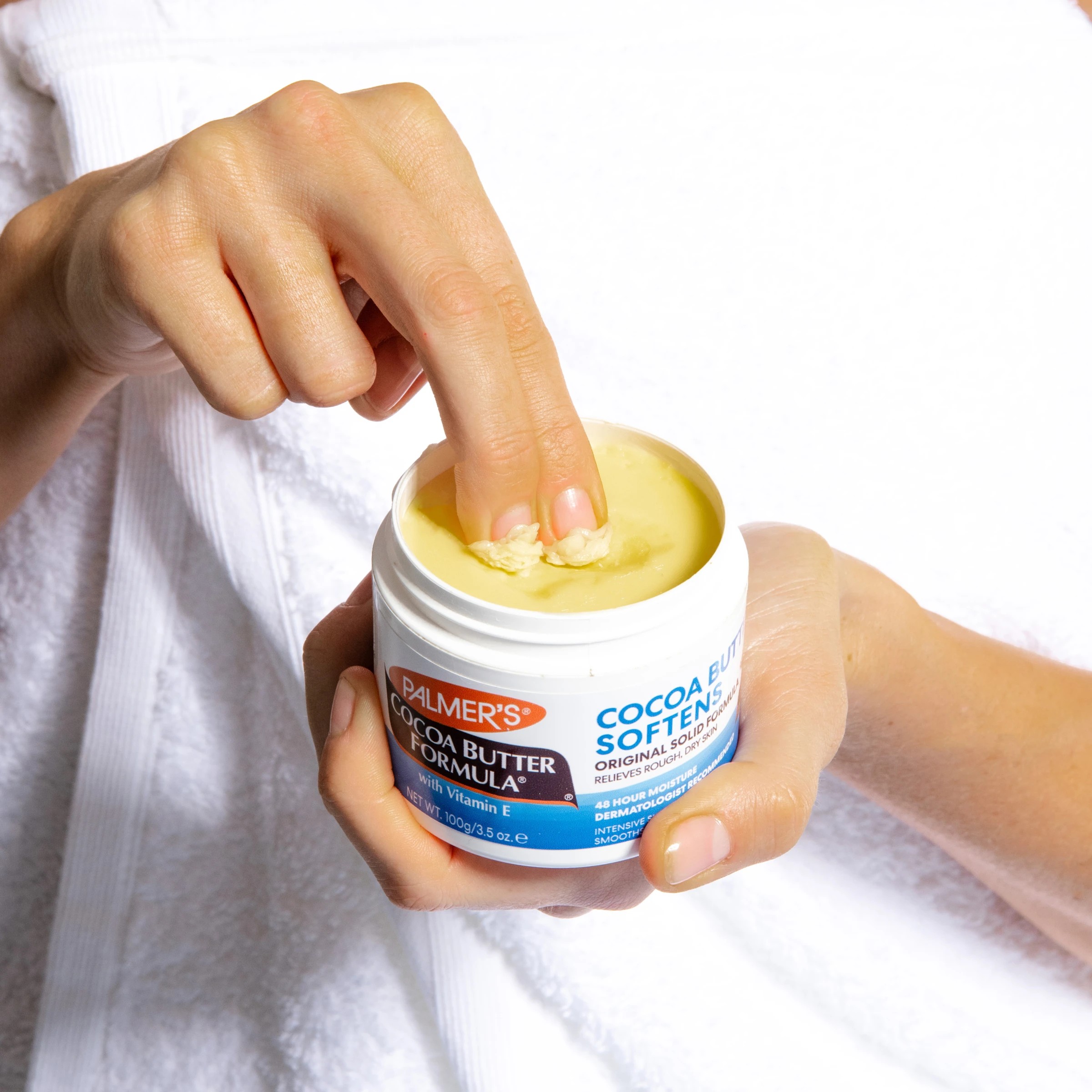 4 Palmers Palmer's Cocoa Butter Solid Formula Jar 100g - Vitamin E - White, 4 of 4
