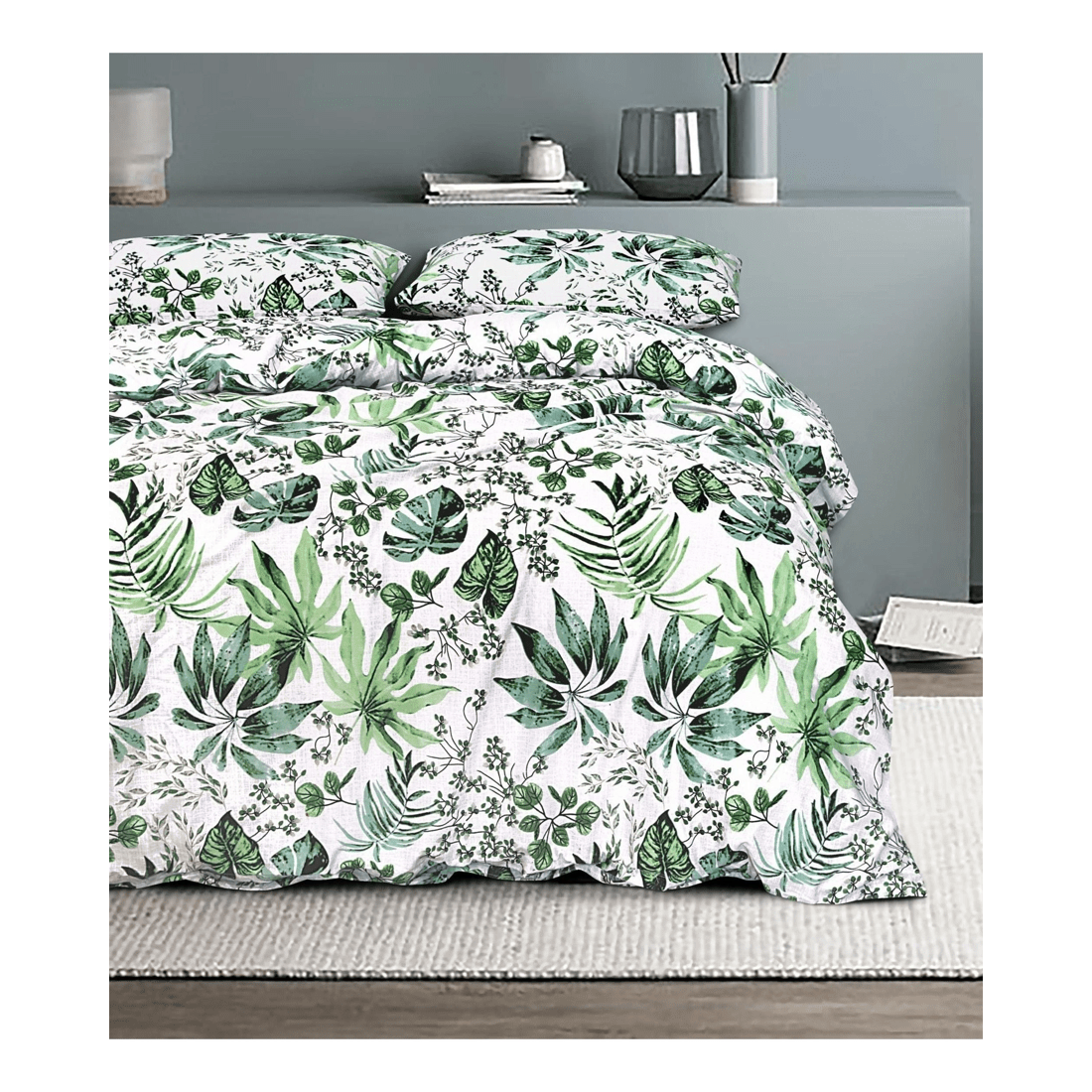 2 Amsons 100% Cotton Groove Quilt Cover Set — King Size, White, with Matching Pillowcases - White, 2 of 2