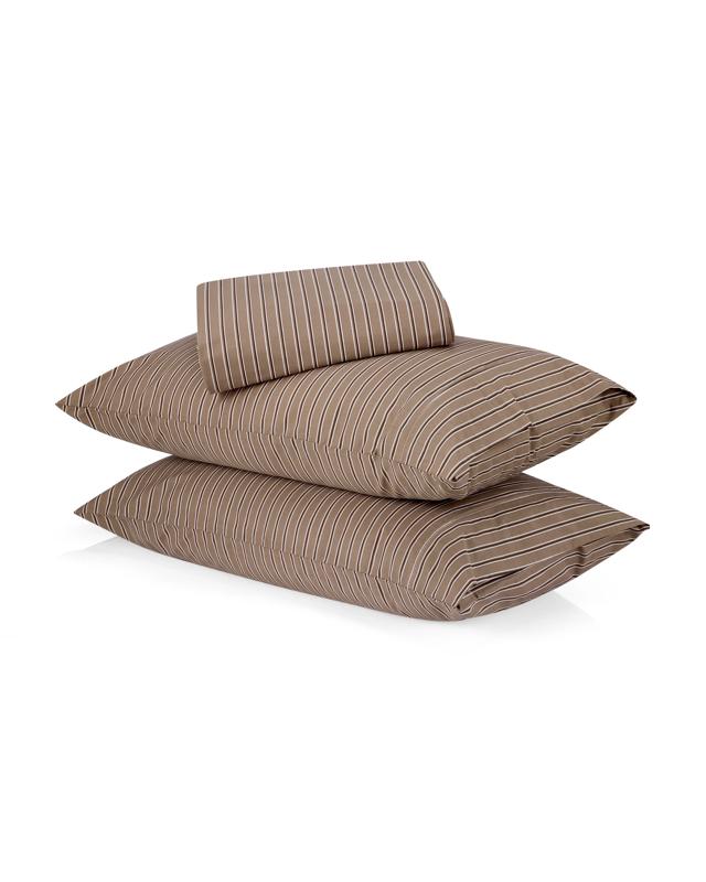 250 Thread Count Stripe Cotton Sheet Set - Queen Bed, M