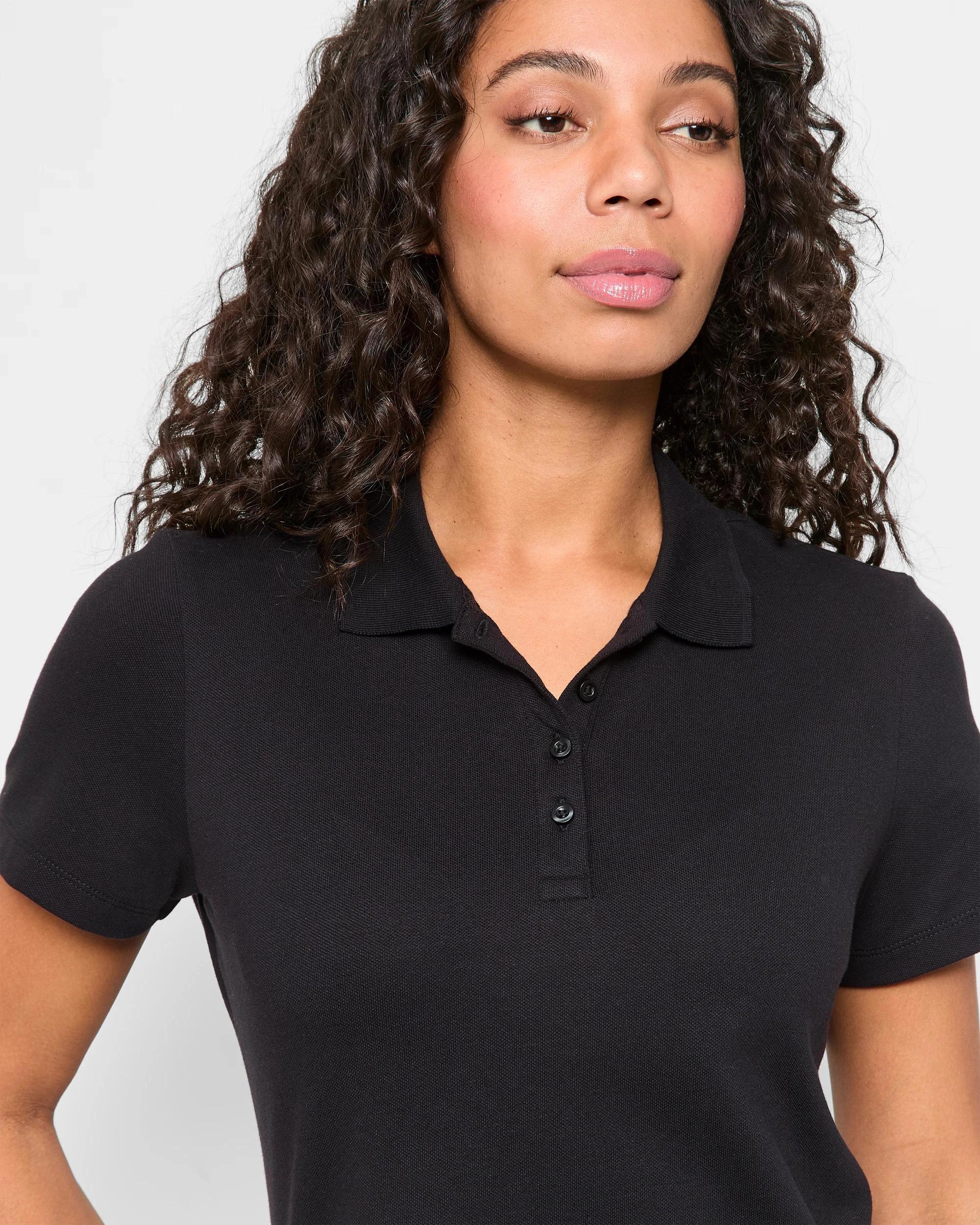 5 Target Active Australian Cotton Polo T-Shirt BLACK, 5 of 5