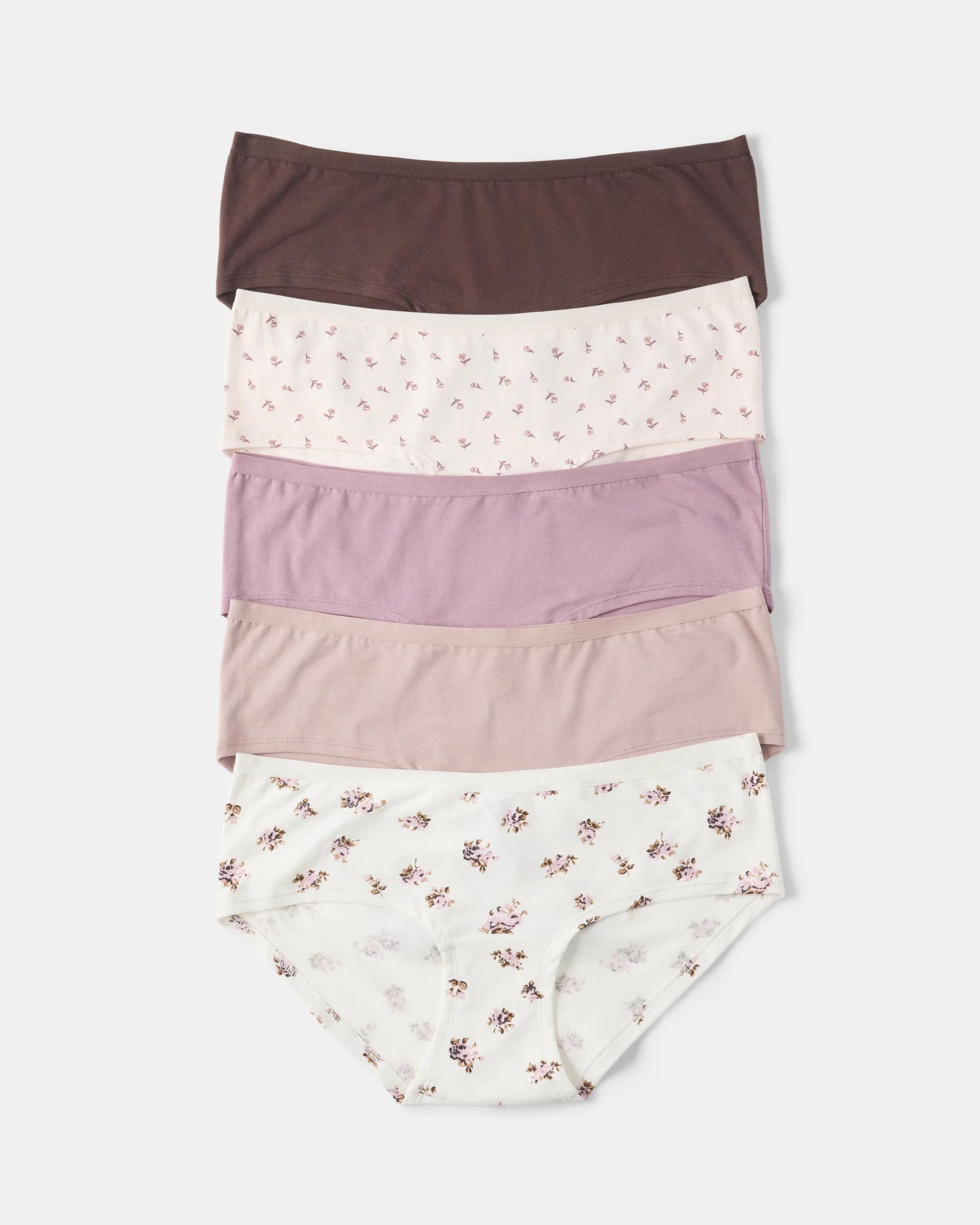 1 5 Pack Boyleg Briefs Roses, 1 of 10