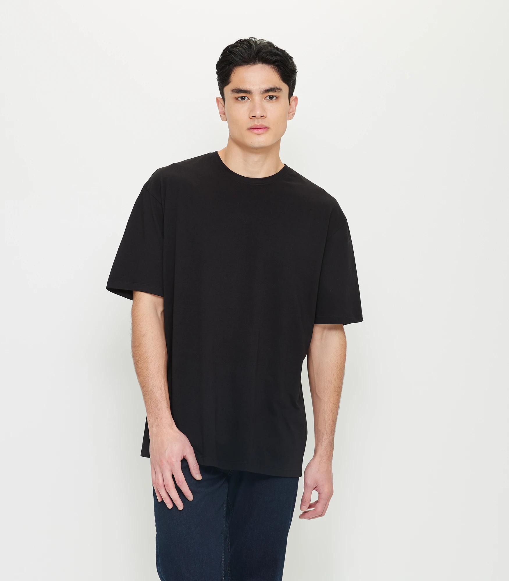 1 Target Australian Cotton Oversized T-shirt BLACK, 1 of 6