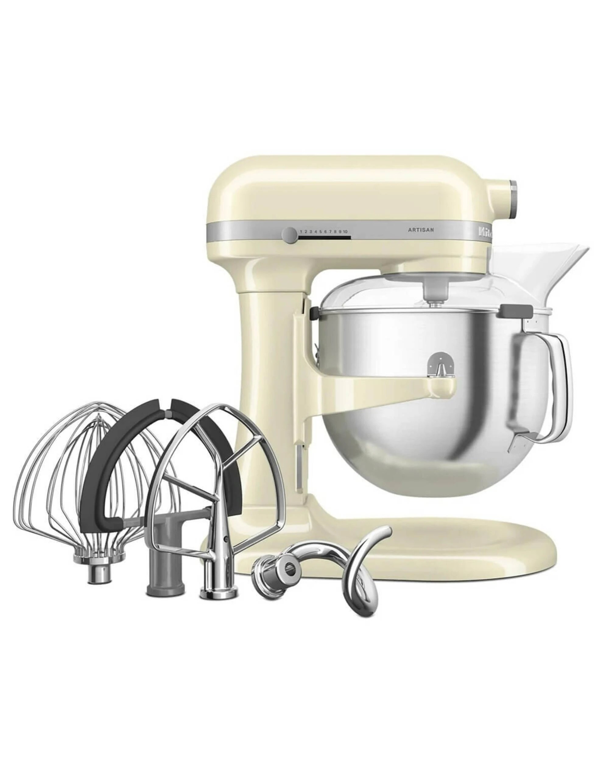 1 KitchenAid KSM70 Artisan Stand Mixer Almond Cream, 1 of 5