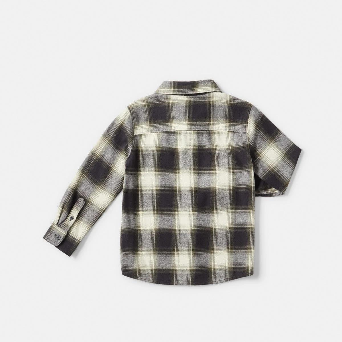 9 Yarn Dyed Flannel Shirt Grn Check, 9 of 9