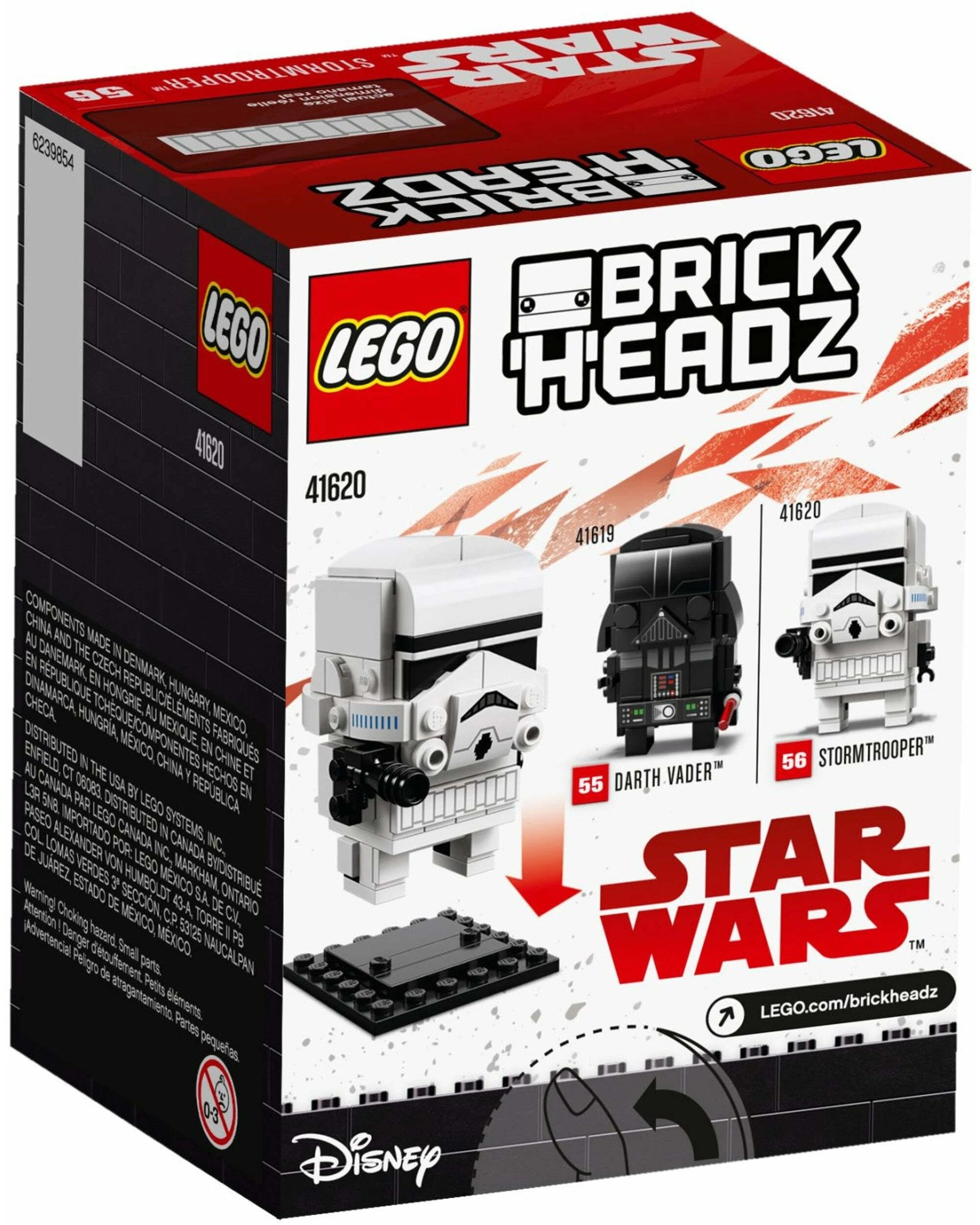 4 LEGO 41620 Star Wars Stormtrooper BrickHeadz Building Kit, 4 of 4
