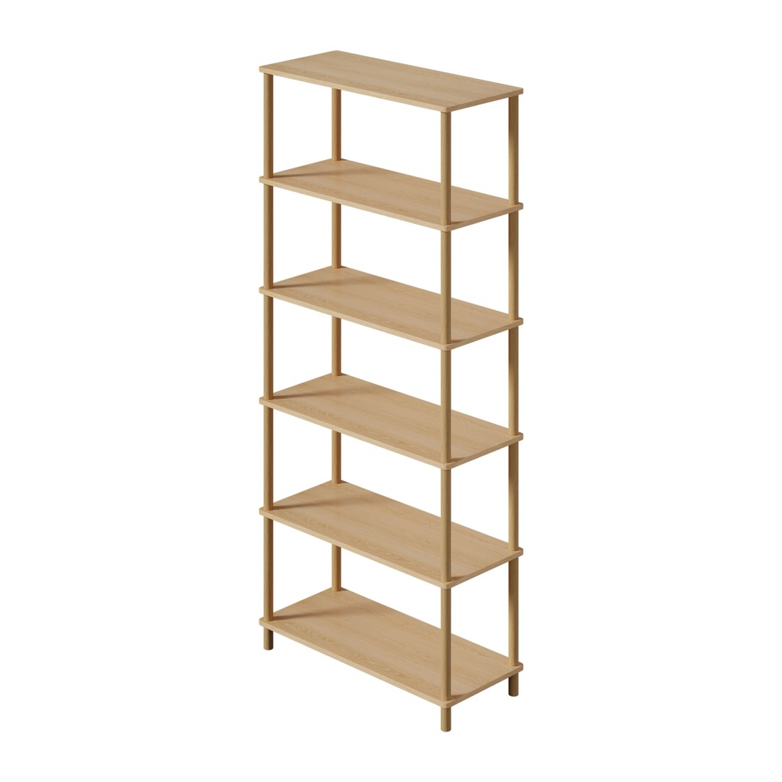 7 Oikiture Bookshelf 5 Tier Display Shelf Storage Shelves Stand Rack
 - natural, 7 of 10