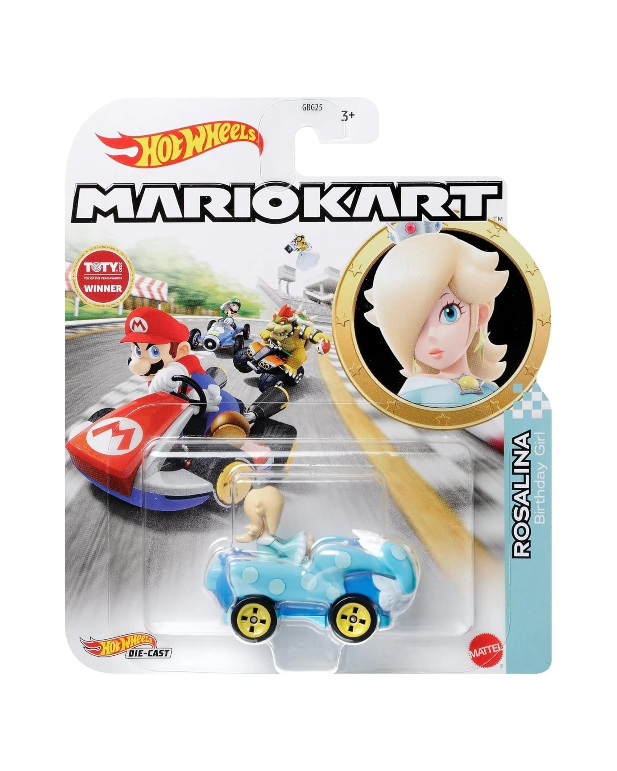 1 Hot Wheels Mario Kart Rosalina Birthday Girl Diecast Vehicle - Blue, 1 of 3