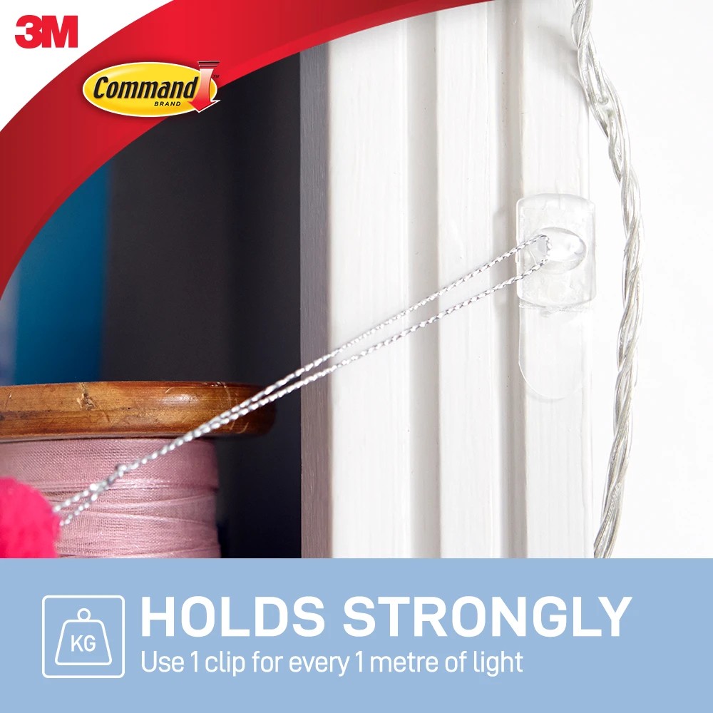 3 3M Command Decorating Clips - Clear, 3 of 6