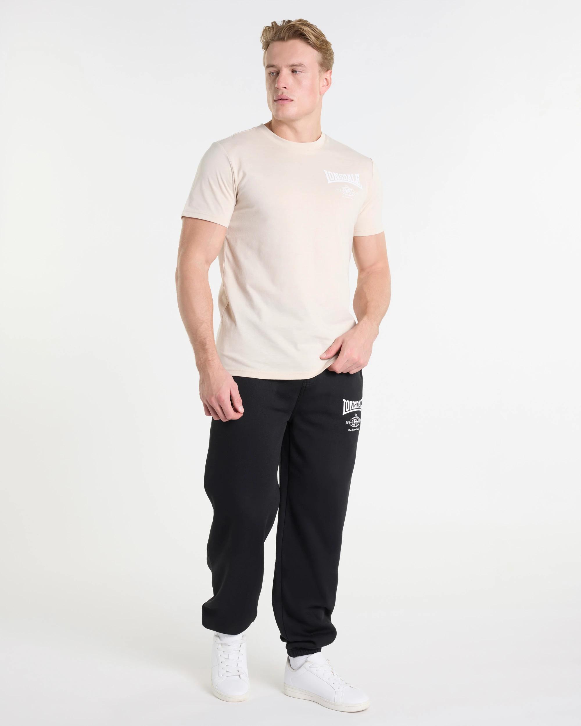 4 Active Core T-shirt - Lonsdale London WORLDWIDE IVORY, 4 of 4