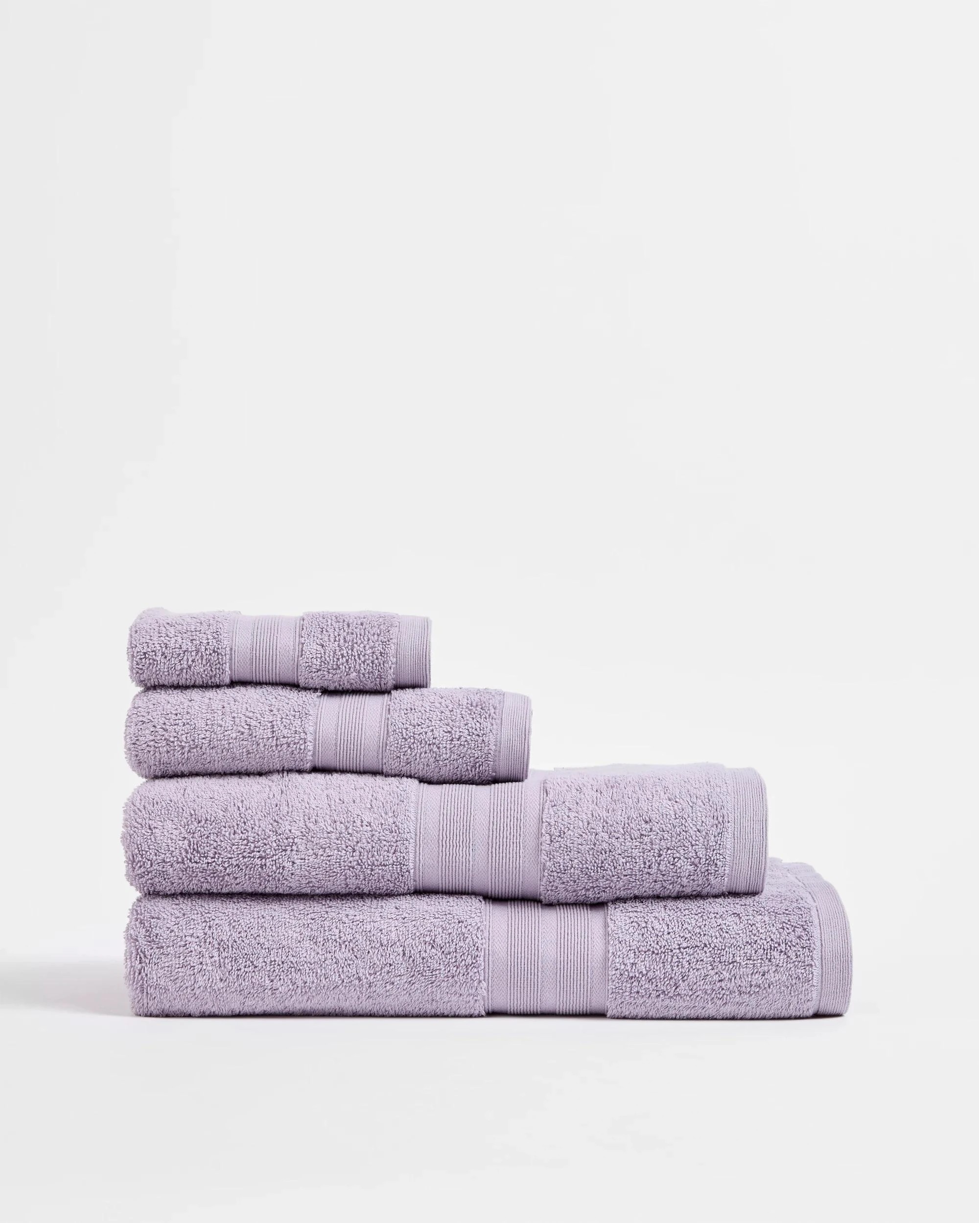 2 Grandeur Australian Cotton Bath Sheet - Purple, 2 of 3