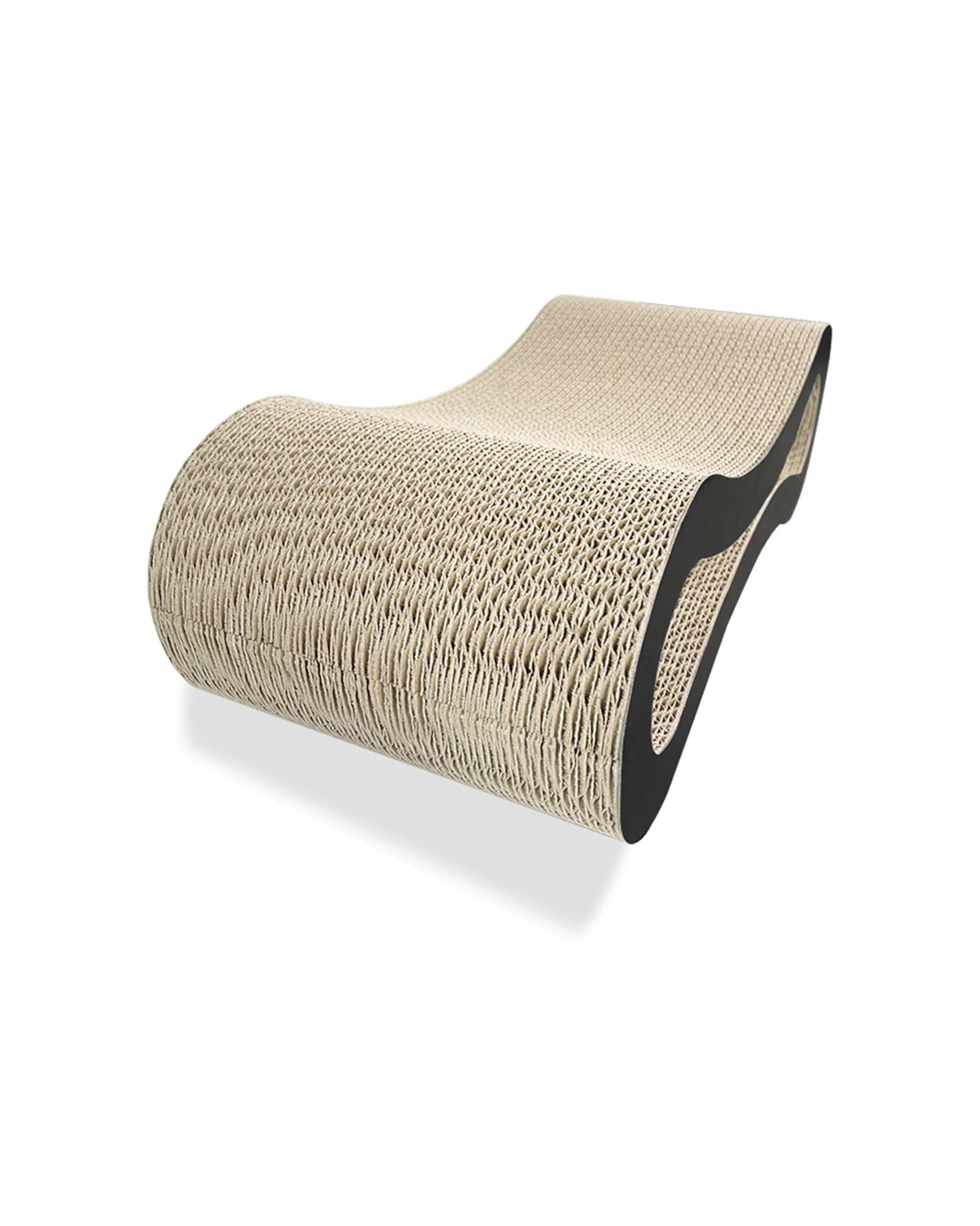 3 Zodiac Deluxe Pet Cat 50x23cm Scratcher Furniture Fun Play Scratching Bed - Black, 3 of 4