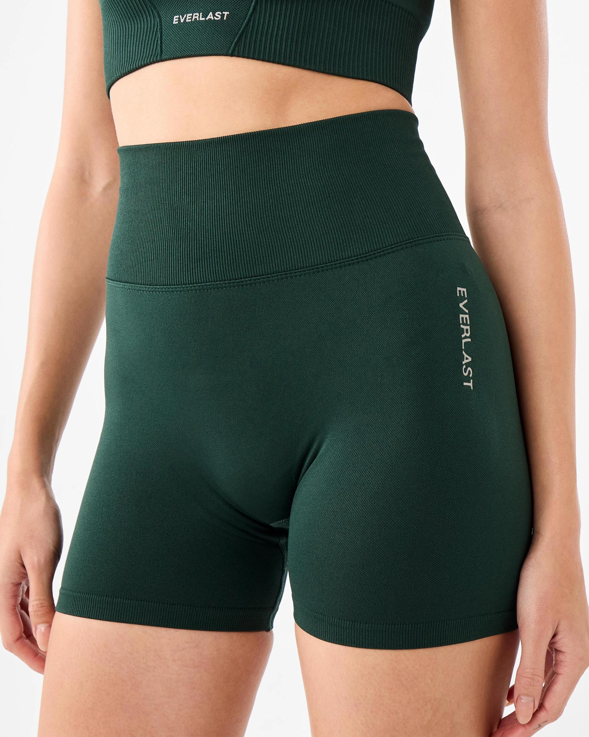 1 Everlast Womens Contour Seamfree Bike Shorts Pine, 1 of 7
