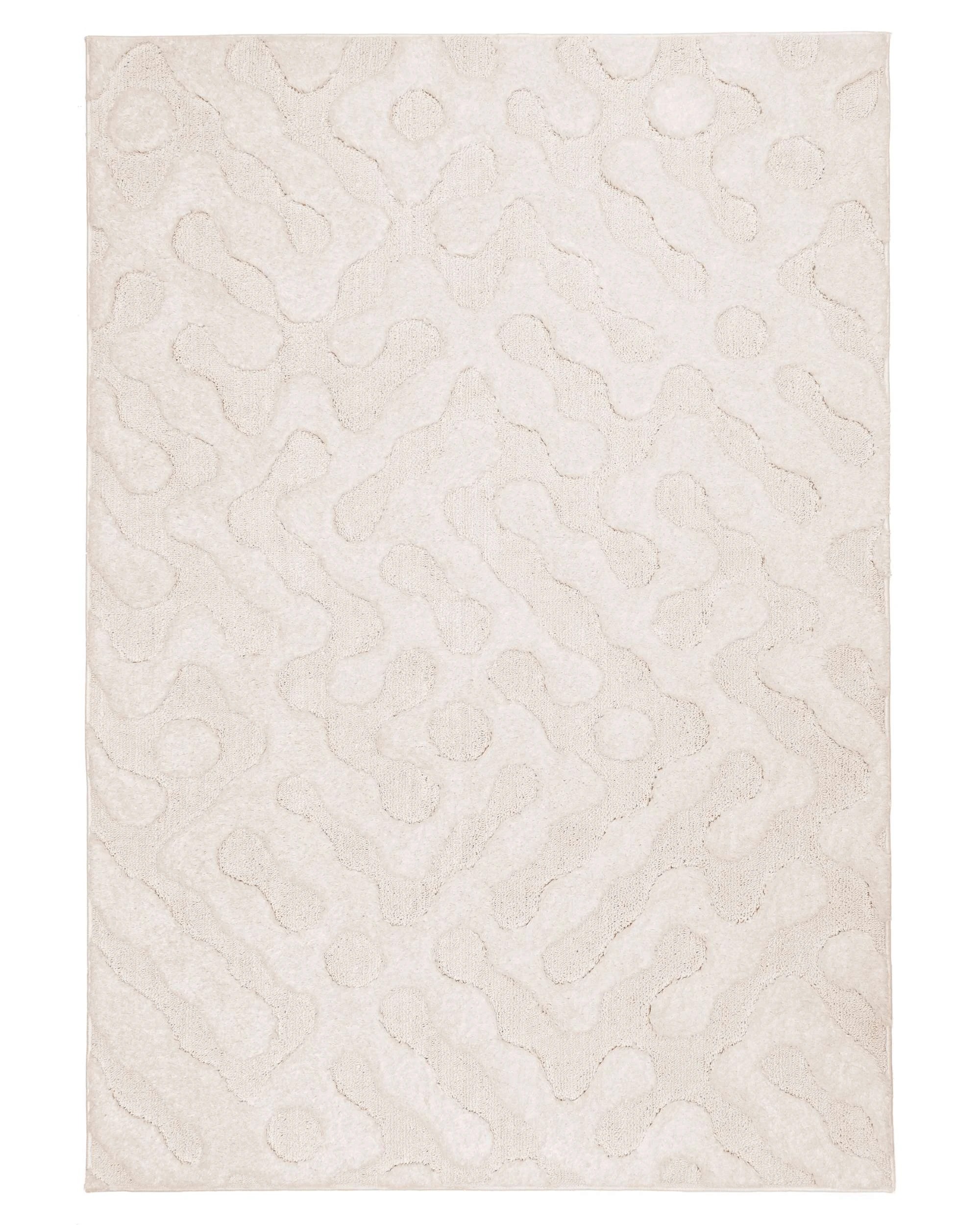 1 Loopsie Noem Abstract Rug-230cm x 160cm - White, 1 of 8