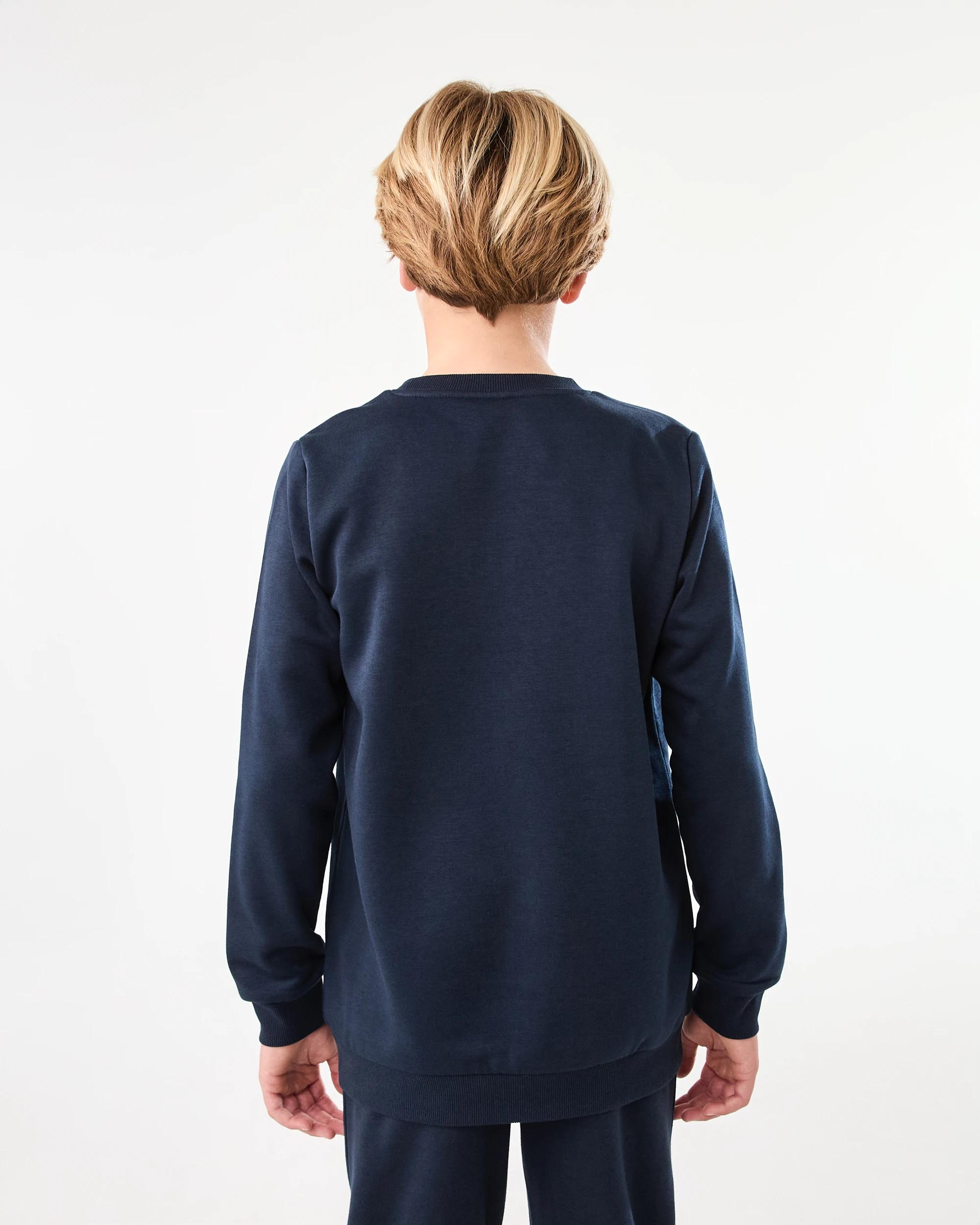 2 Basic Crew Sweatshirt Nvy Sphire, 2 of 7