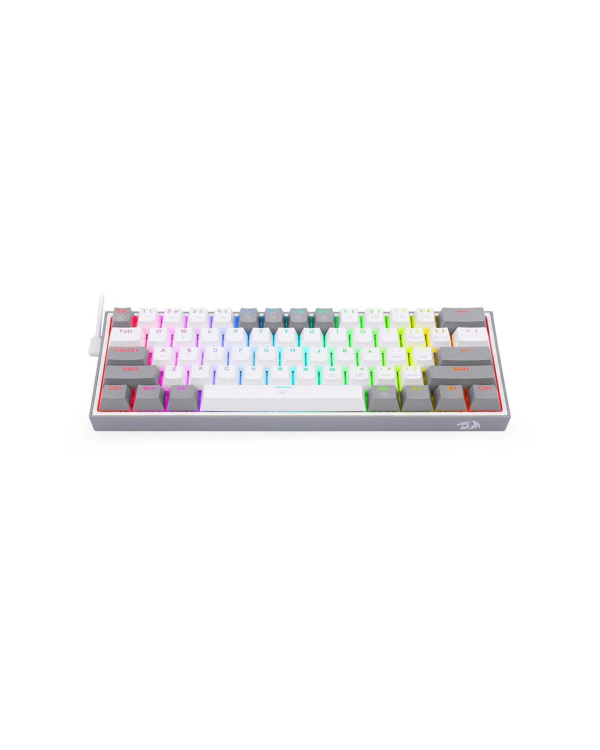 8 Redragon K617RGB Fizz WhiteGrey 60% Wired Mechanical Keyboard, 8 of 10