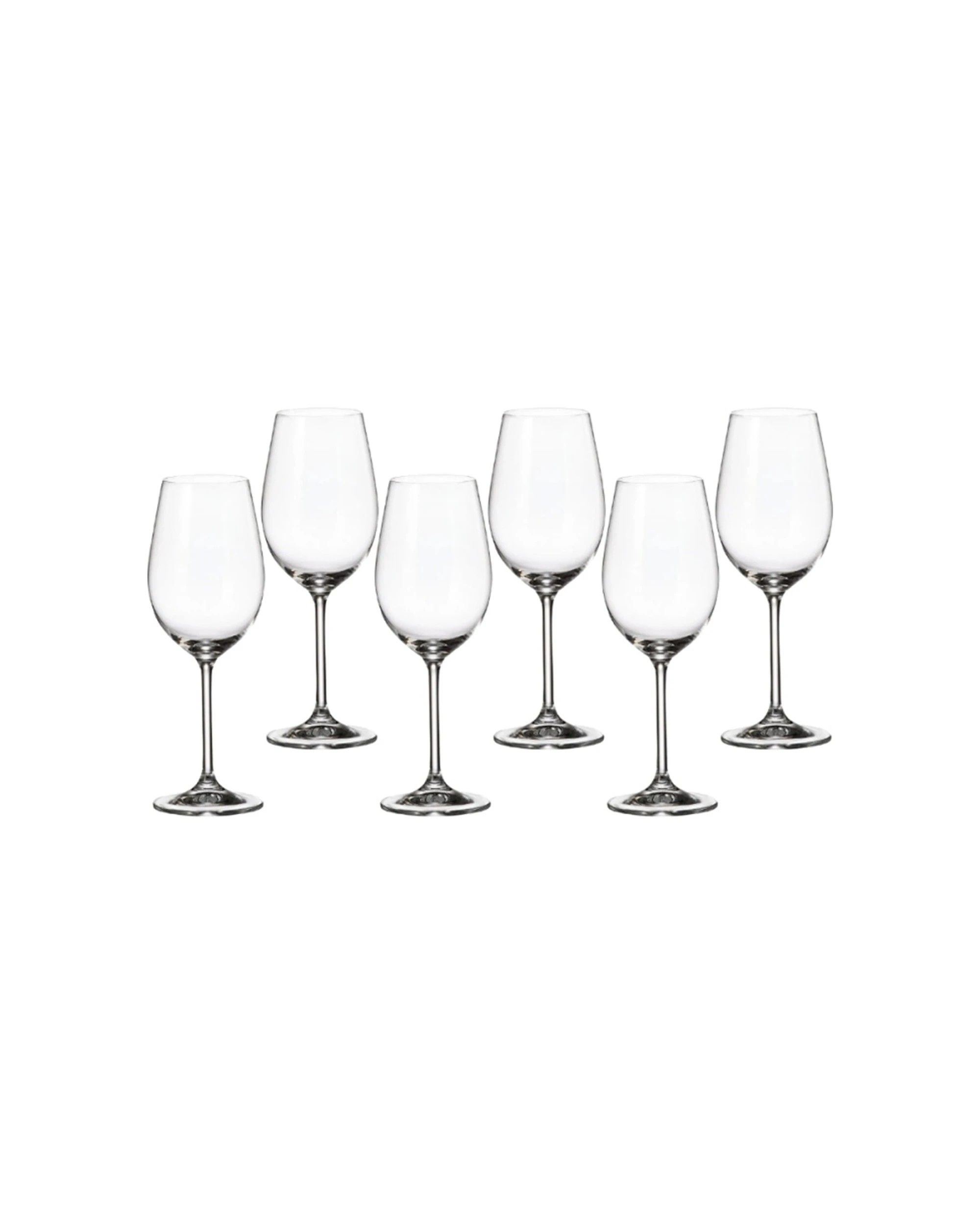 1 Bohemia 6pc Colibri White Wine Glass Set Crystal Dishwasher Safe 350ml - Clear, 1 of 1