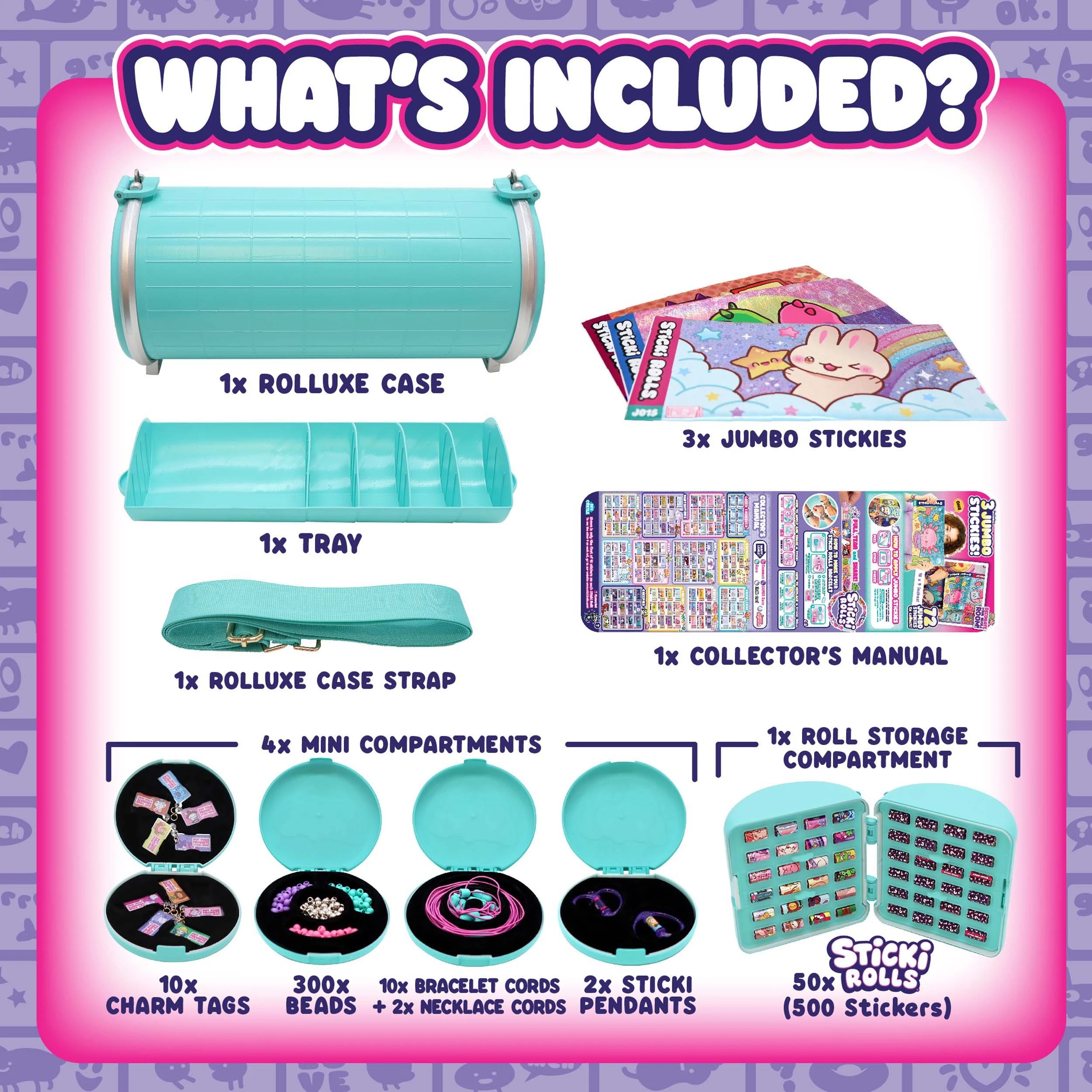 3 Sticki Rolls Sticki Rolluxe Studio Set - Assorted - Multi, 3 of 9