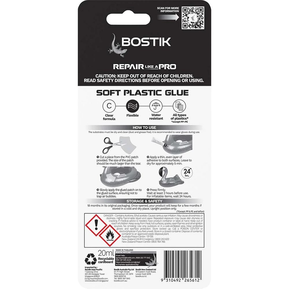 3 Bostik Soft Plastics Glue 20g, 3 of 3