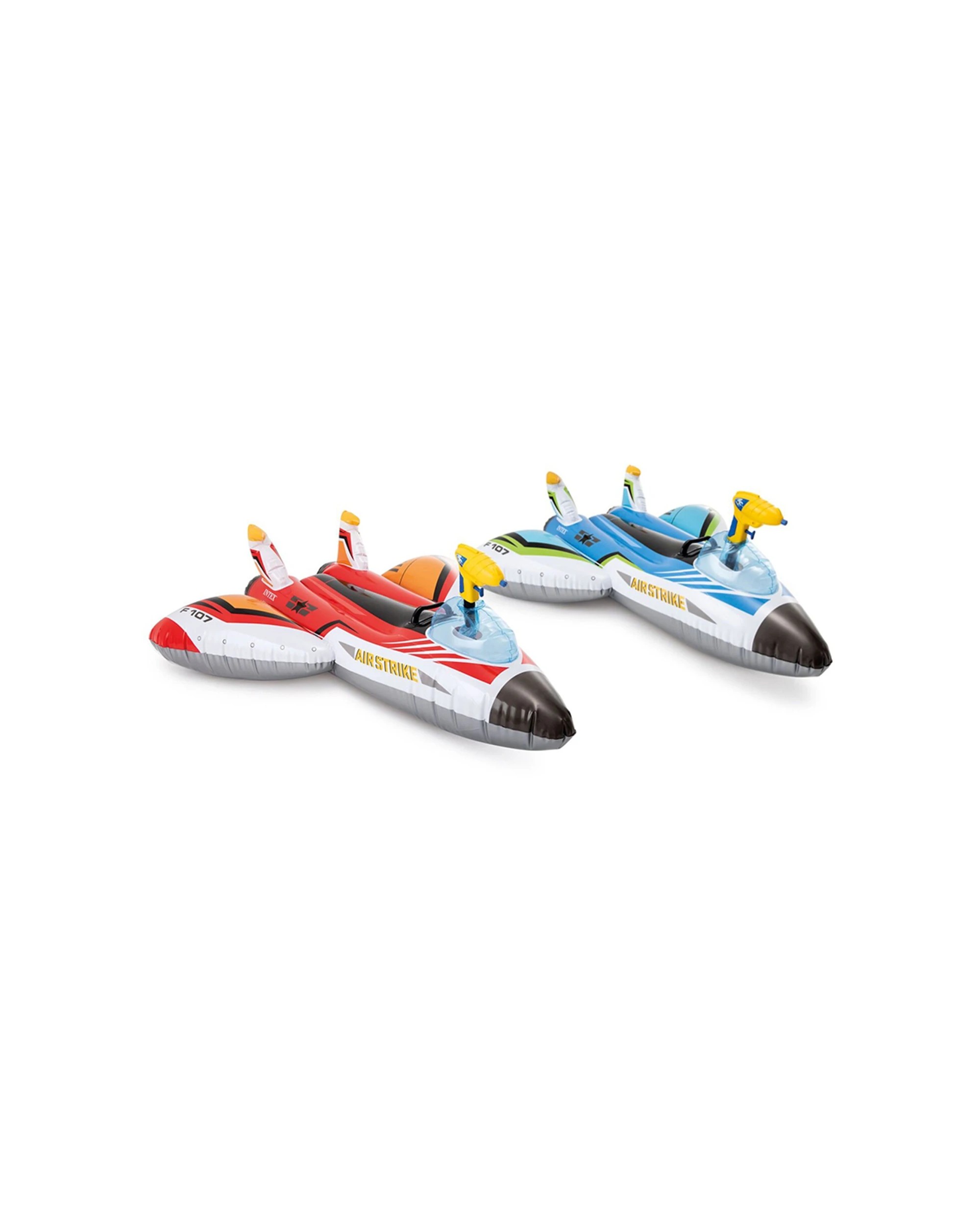 6 Intex 117cm Inflatable Water Gun Plane Ride-on With Handle Pool Beach Toy Assorted - Multi, 6 of 7
