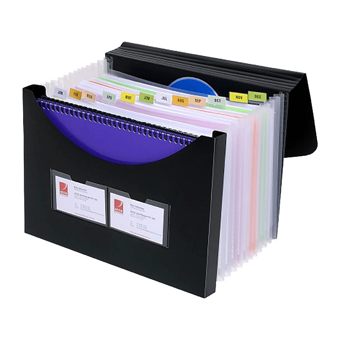 4 Marbig Expanding File Box Black, 4 of 4